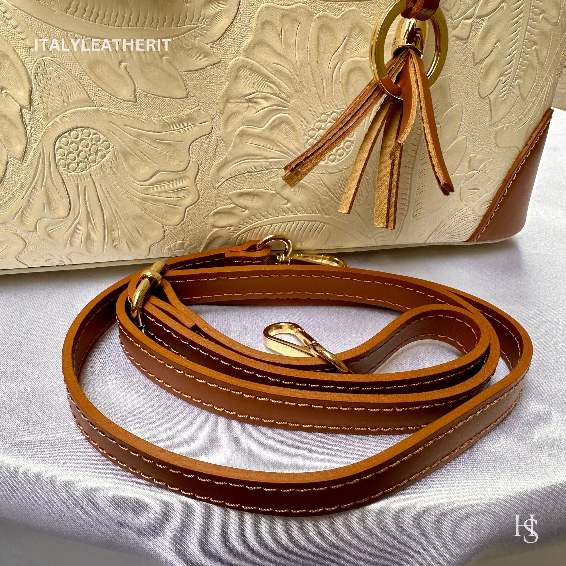 Italian Handmade Leather Bags For Woman l l Elegant Leather Tote From Florence || Made in Italy, Beige & Brown leather tote