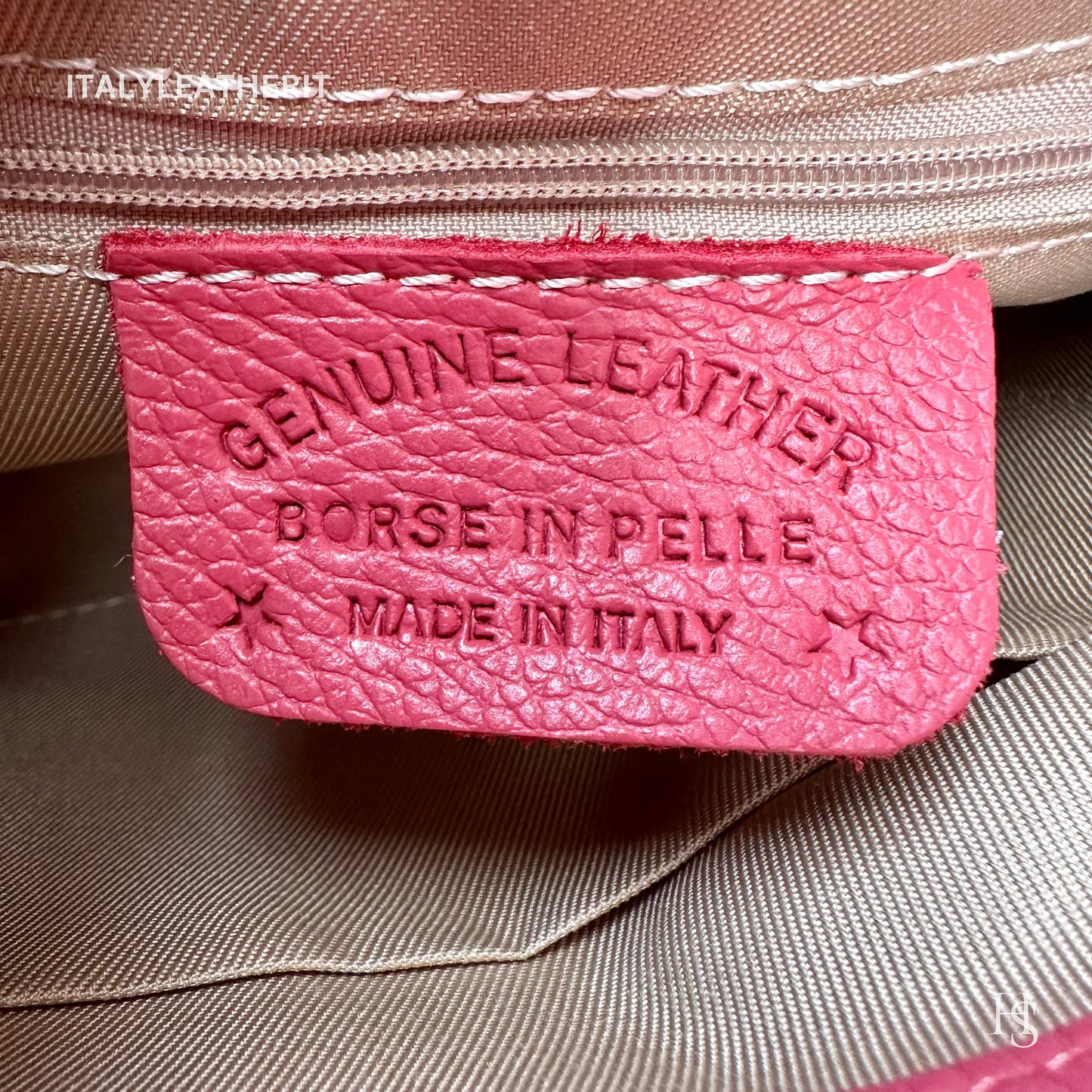 Italian Handmade Leather Bags For Women l l Elegant Leather Tote From Florence with bee-shaped lobster clasp closure