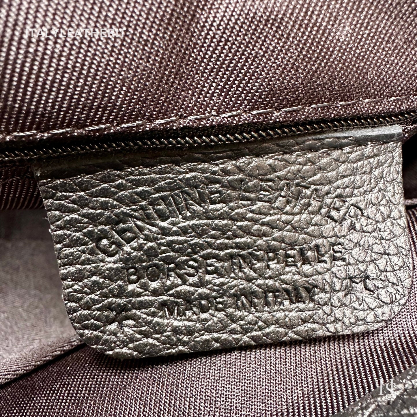 Borse da donna in pelle fatte a mano in Italia l l Elegante borsa in pelle da Firenze con chiusura a moschettone a forma di ape