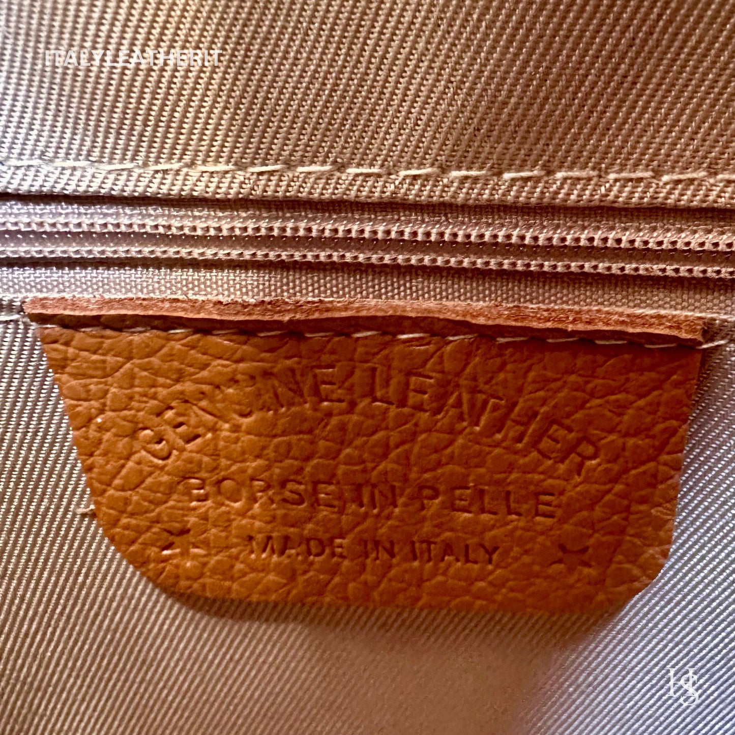 Italian Handmade Leather Bags For Women l l Elegant Leather Tote From Florence with bee-shaped lobster clasp closure