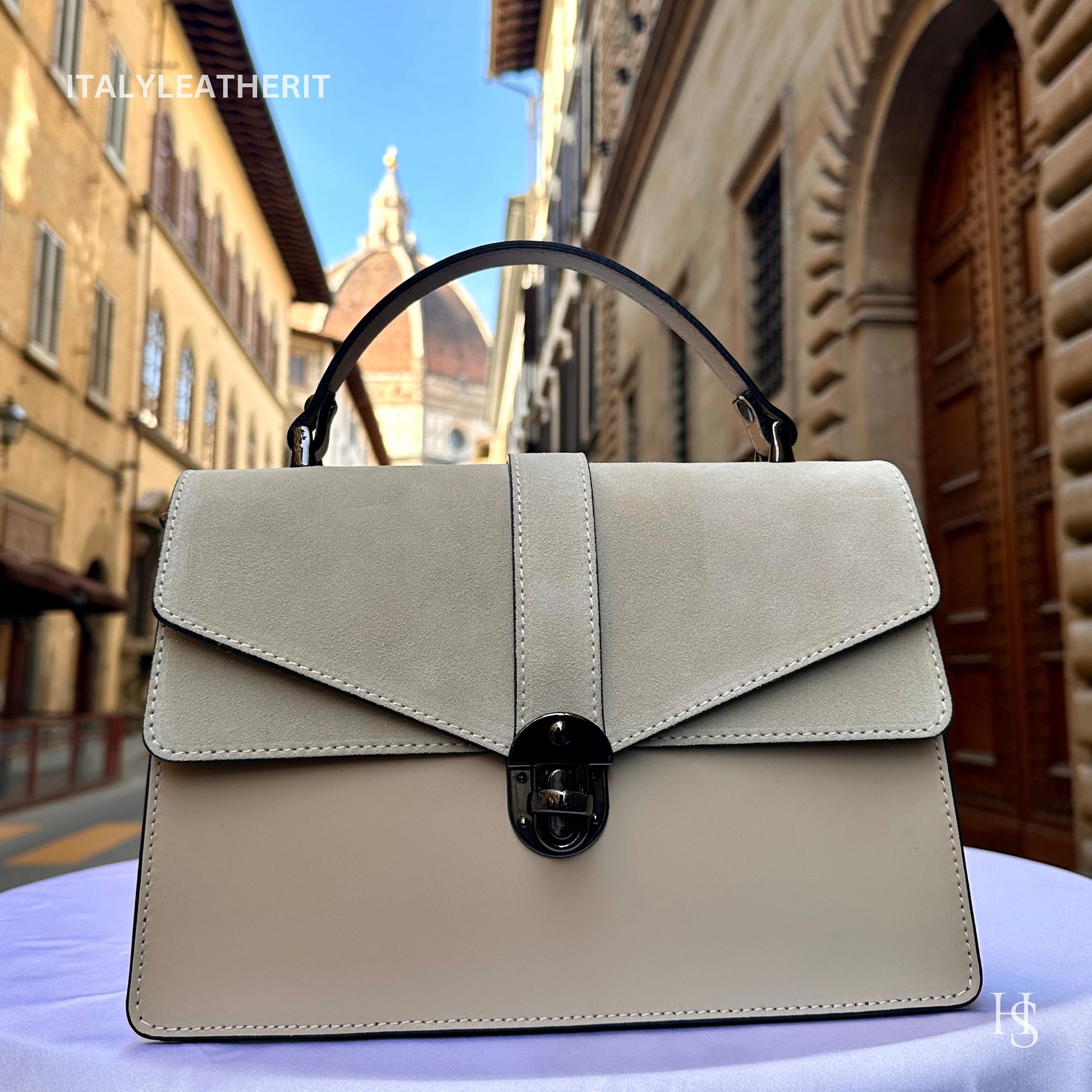 Italian Handmade Leather Bags For Women | Elegant Leather Tote From Florence | Made in Italy Tote Bag