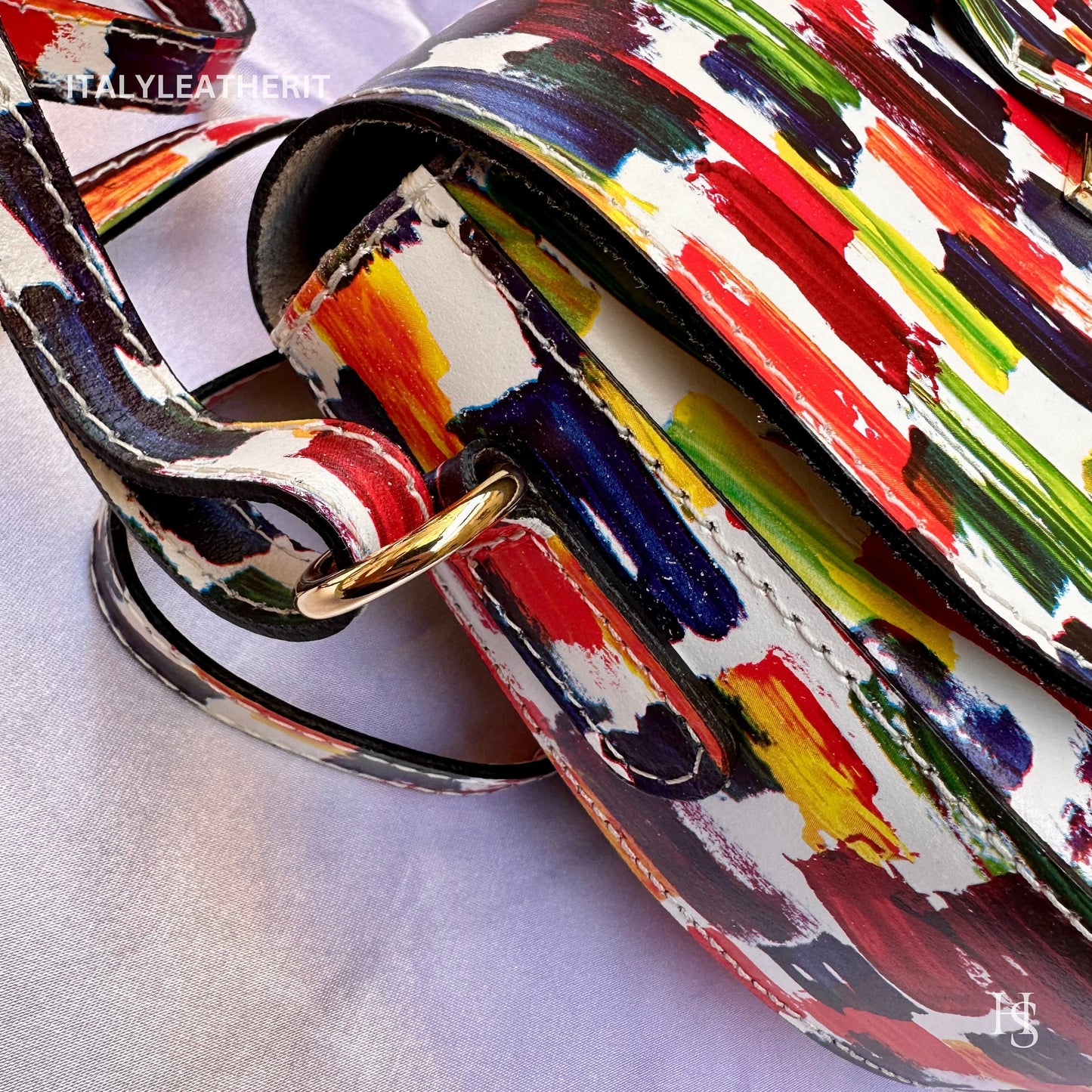Italian Handmade Leather Bags For Women l l Elegant Leather Tote From Florence, multicolor crossbody bag