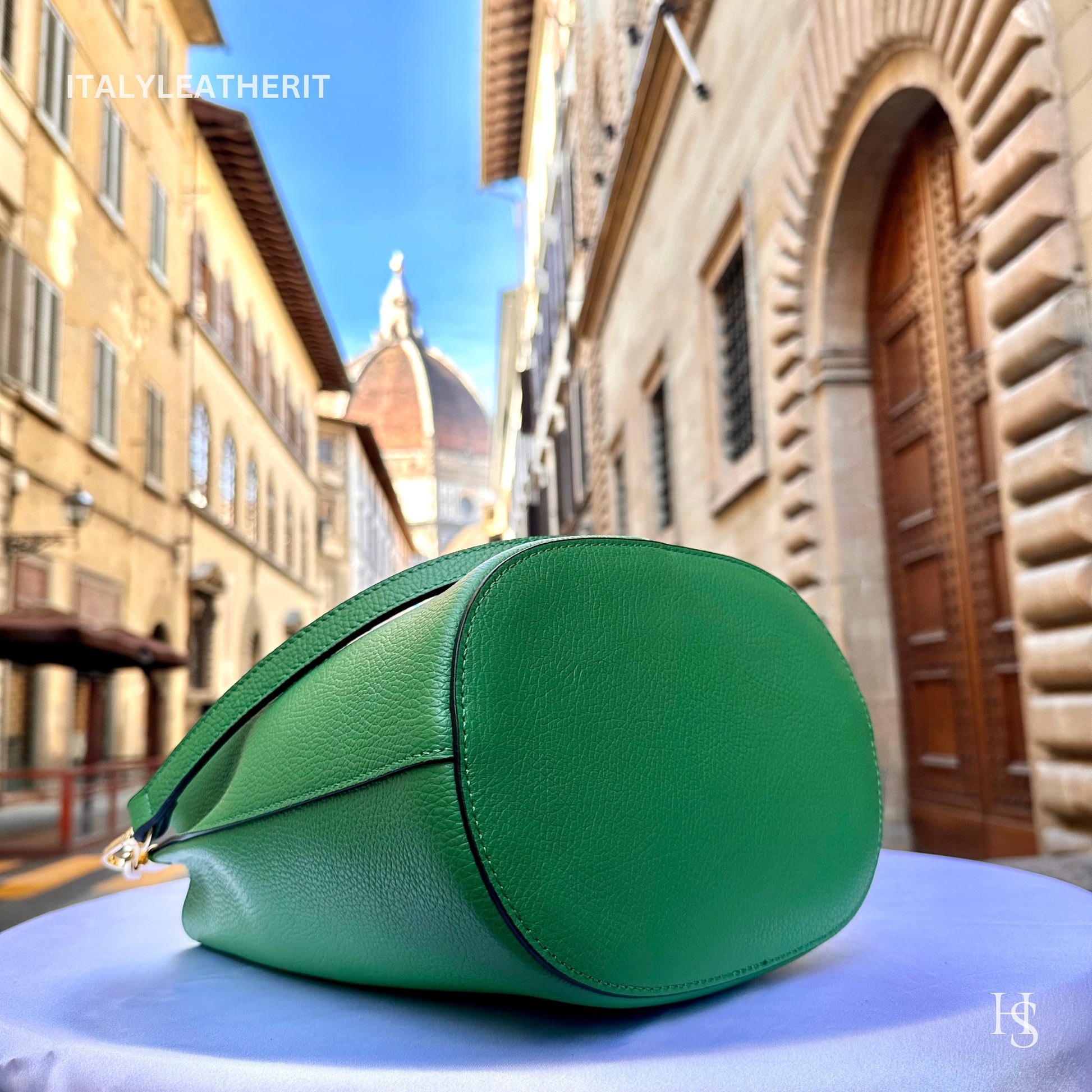 Italian Handmade Leather Bags For Woman l l Elegant Leather Tote From Florence || Made in Italy, Bucket bag