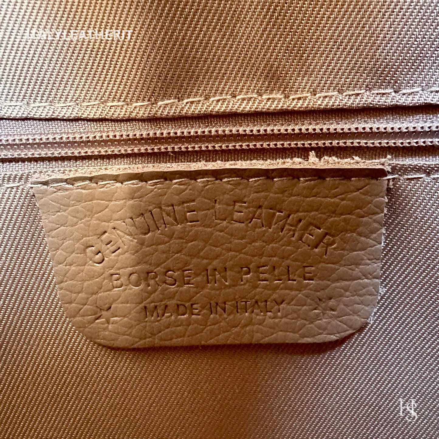 Italian Handmade Leather Bags For Women l l Elegant Leather Tote From Florence with bee-shaped lobster clasp closure