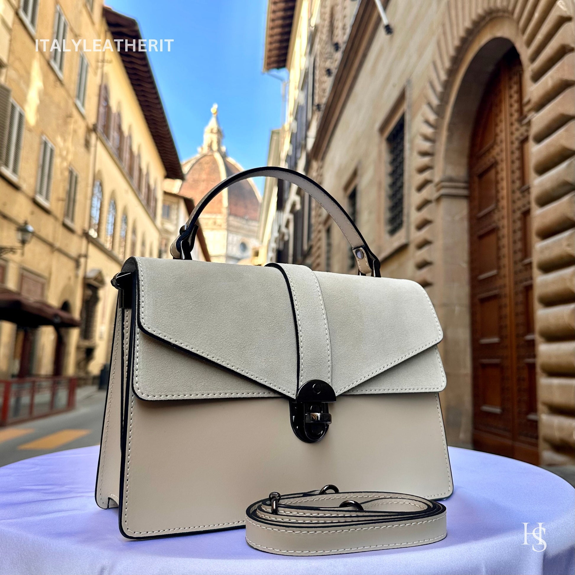 Italian Handmade Leather Bags For Women | Elegant Leather Tote From Florence | Made in Italy Tote Bag