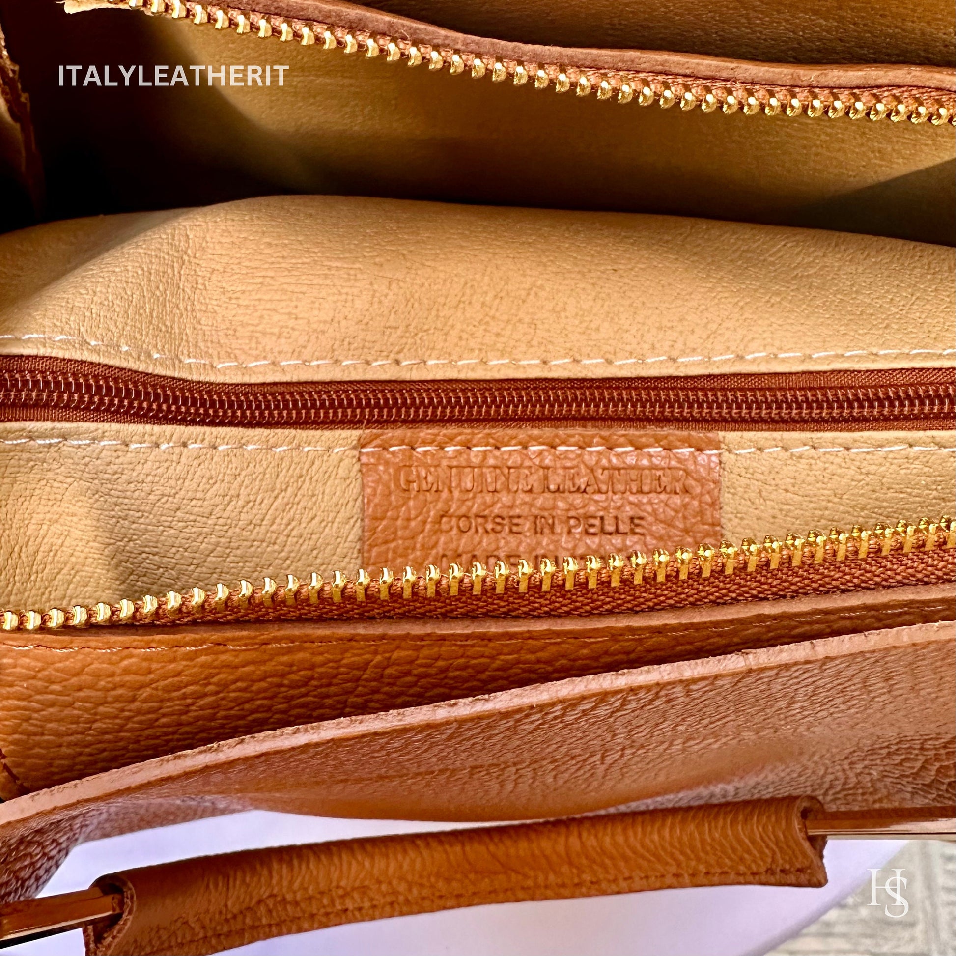 Italian Handmade Leather Bags For Women | Elegant Brown Leather Tote From Florence, Italy | Premium Craftsmanship