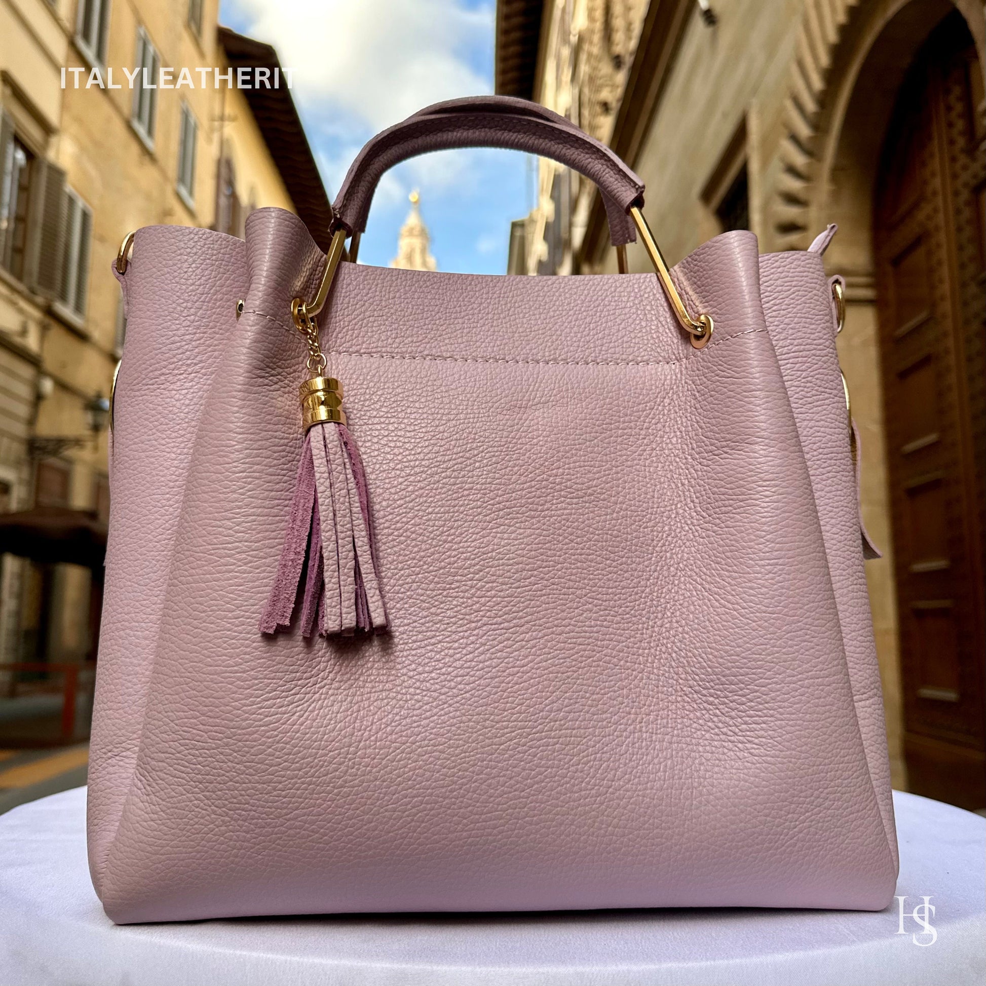 Italian Handmade Leather Bags For Woman l l Elegant Leather Tote From Florence, Italy