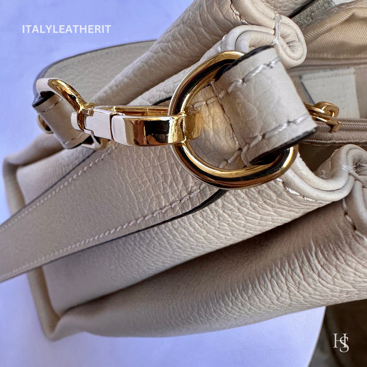Italian Handmade Leather Bags For Women | Elegant Beige Tote From Florence | Made in Italy