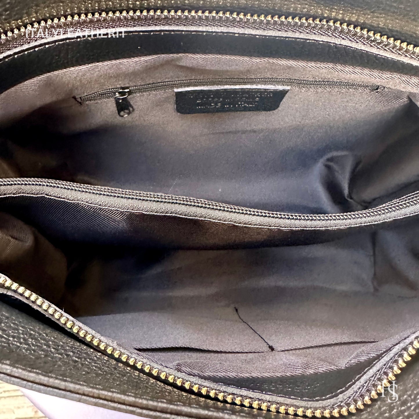 Italian Handmade Leather Bags For Women l l Elegant Leather Tote From Florence, Made in Italy, Black bag