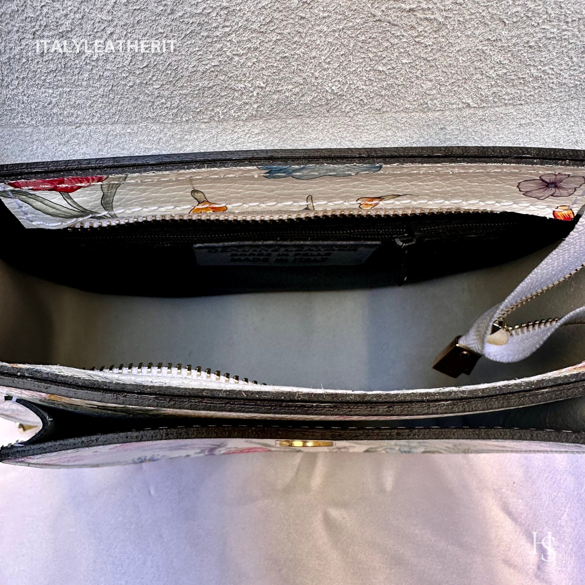 Italian Handmade Leather Bags For Women l l Elegant Leather Tote From Florence, Crossbody bag, Made in Italy, Flower bag