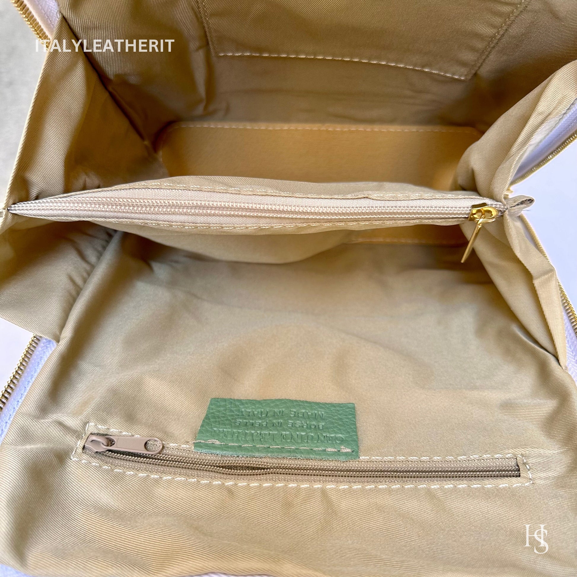 Italian Unisex Handmade Tuscan Leather Backpack From Florence, Made In Italy, Computer bag, Stylish, Authentic, and Durable