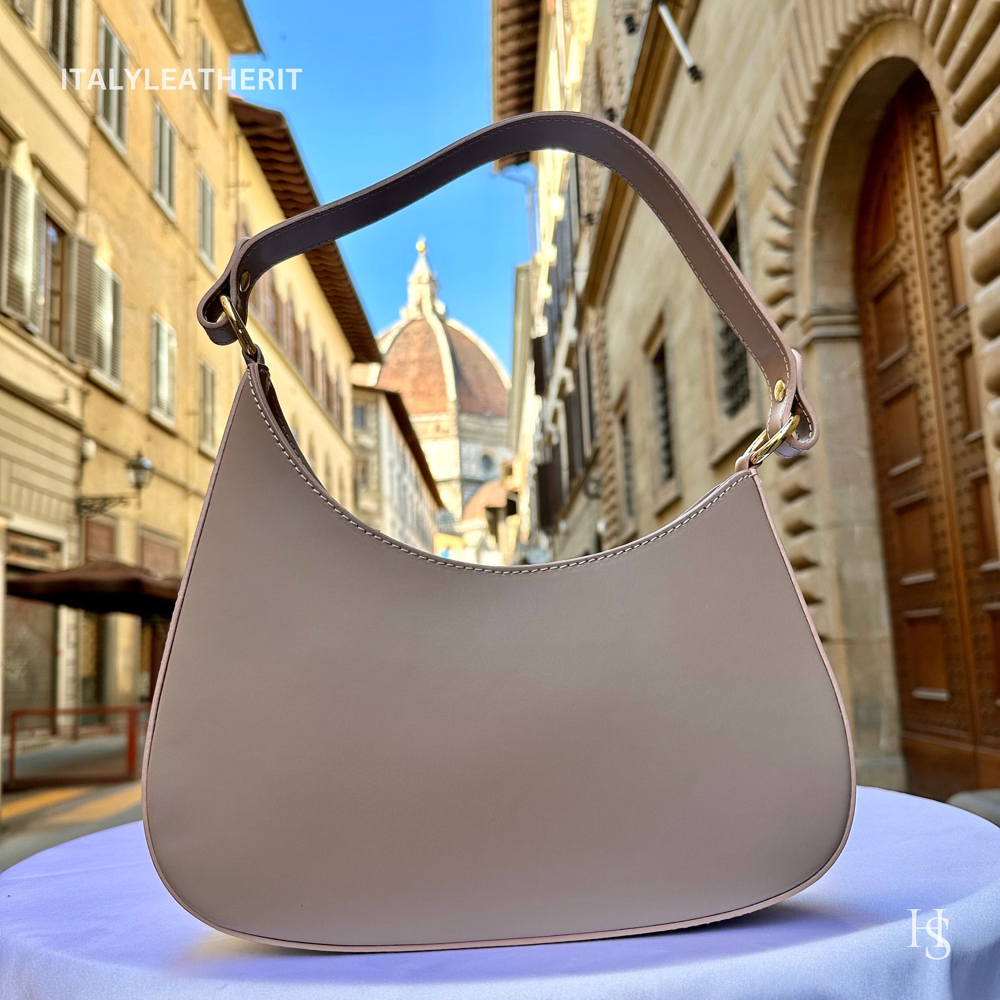 Italian Handmade Leather Bags For Women | Elegant Leather Tote From Florence | Made in Italy, Premium Shoulder Bag