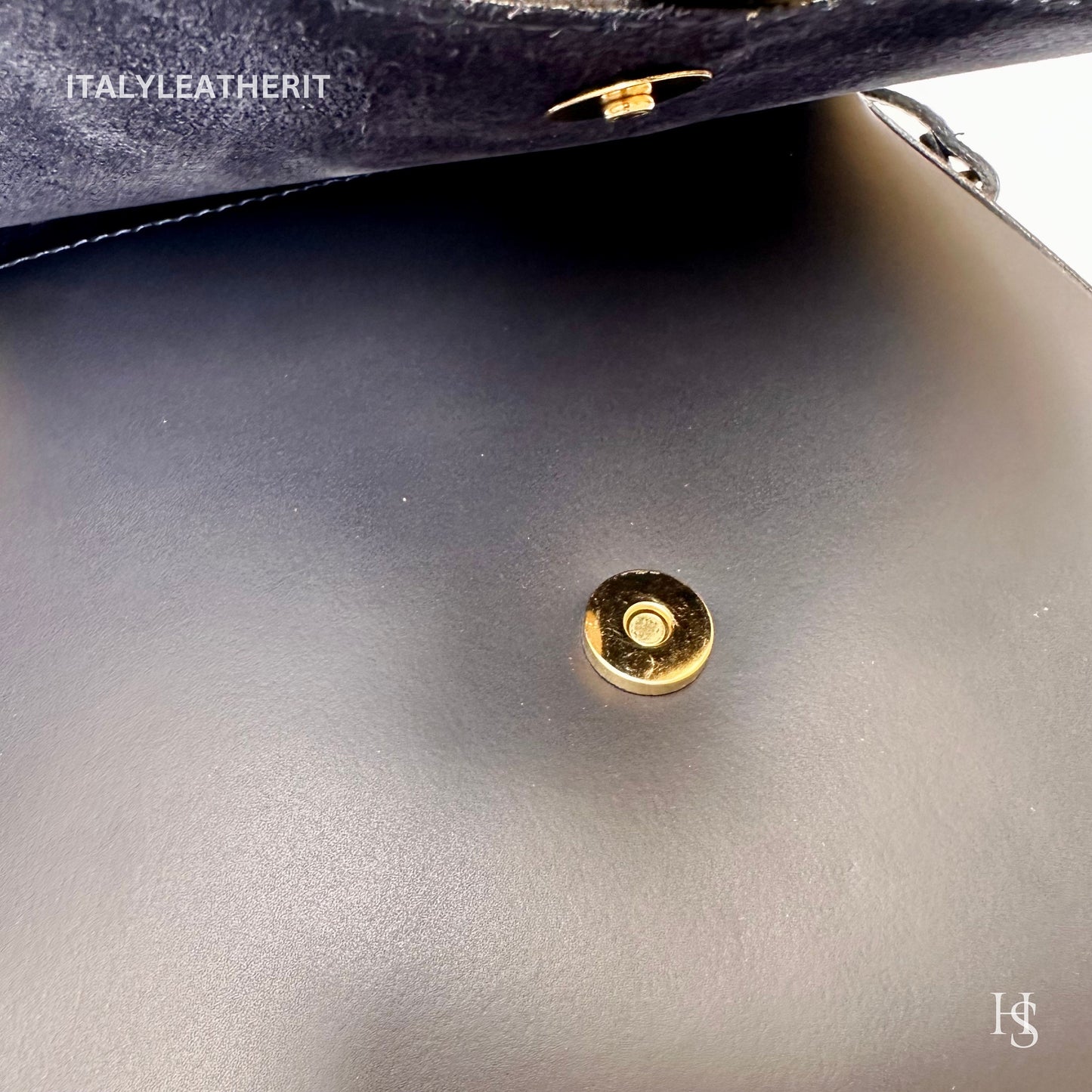 Italian Handmade Leather Bags for Women | Elegant Leather Tote from Florence | Navy Blue Leather Bag, Made in Italy