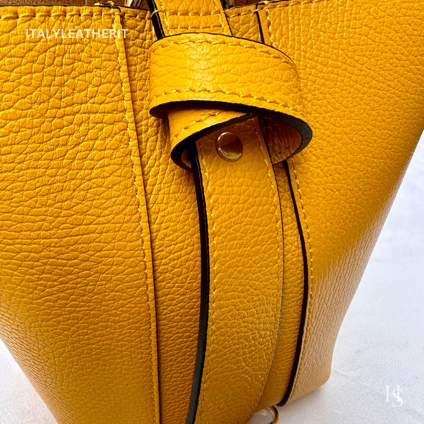 Italian Handmade Leather Bags For Women l l Elegant Leather Tote From Florence, Bucket bag, Made in Italy