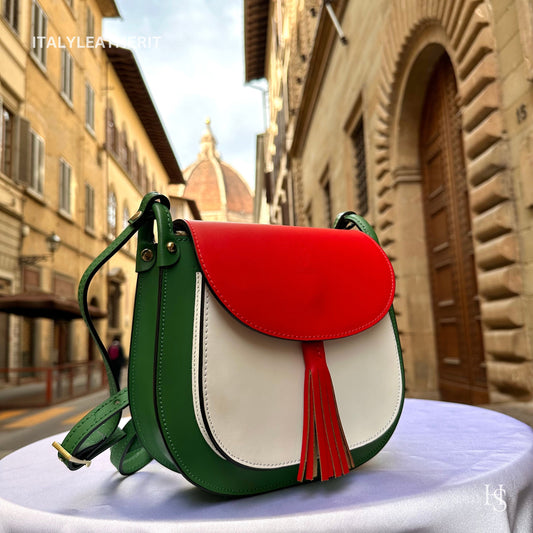 Italian Handmade Leather Bags For Women | Elegant Leather Tote From Florence | Made in Italy | Crossbody Bag