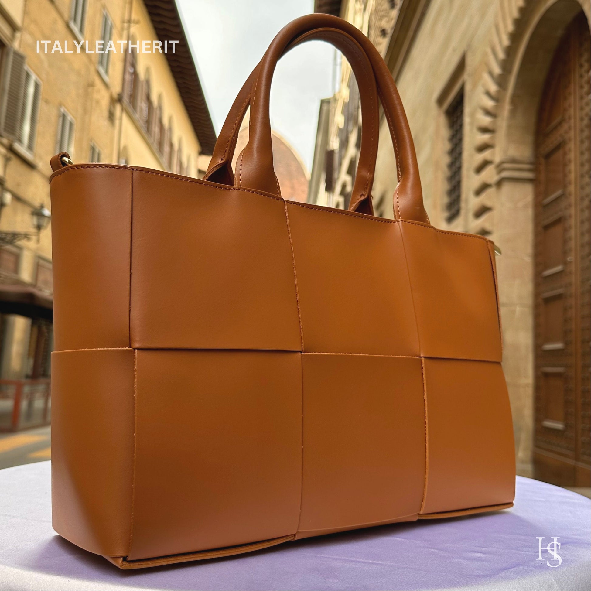 Italian Handmade Leather Bags for Women | Elegant Tote & Purse from Florence, Ladies bag, brown leather tote, large bag