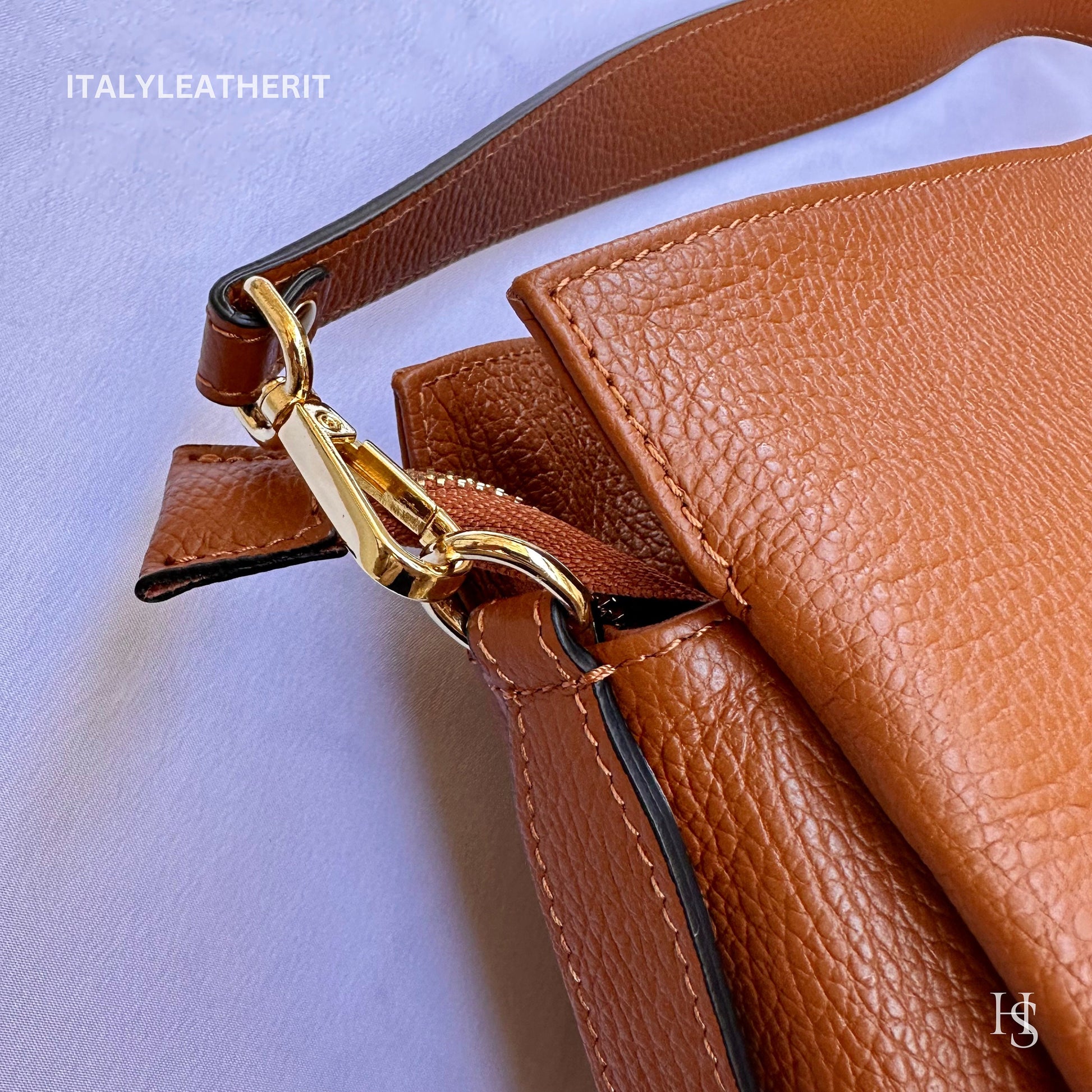 Italian Handmade Leather Bags For Women l l Elegant Leather Tote From Florence, Made in Italy, Brown Tote