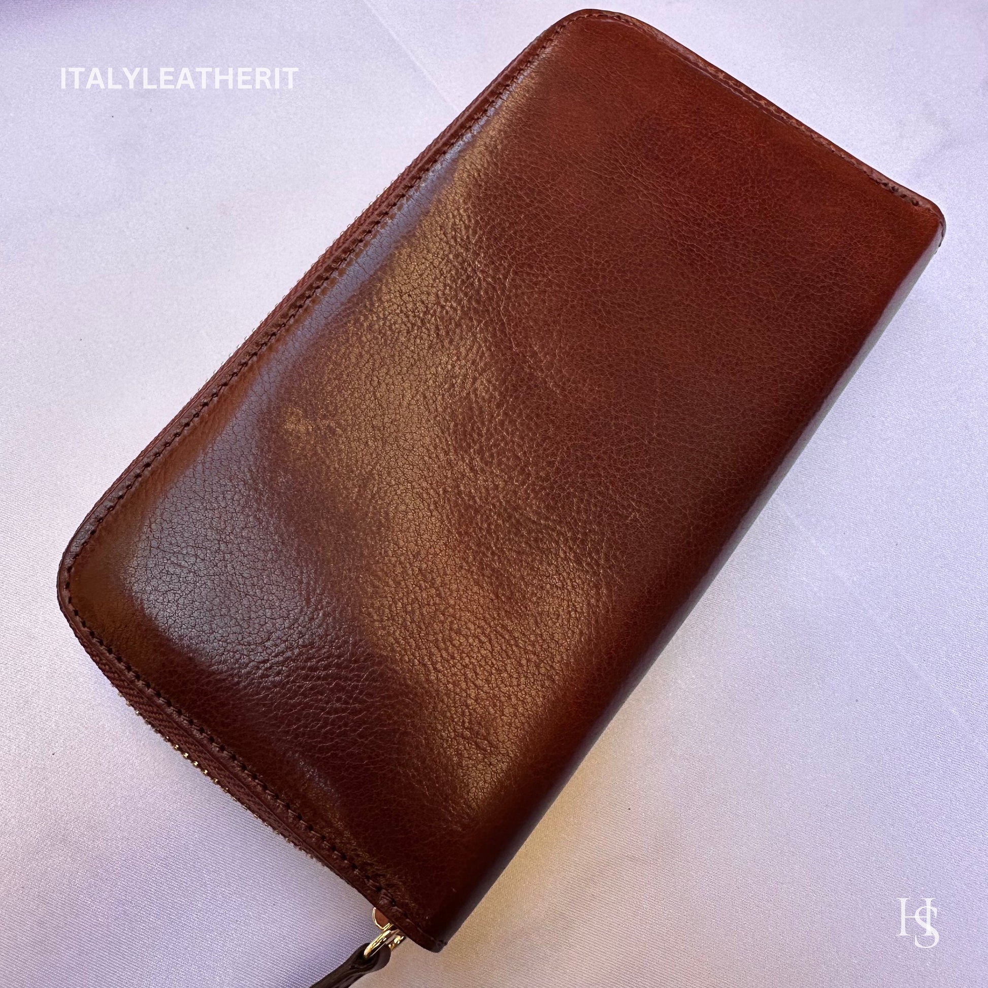 Italian Handmade Leather Wallet For Women | Florence Craftsmanship | Genuine Leather | Women's Fashion Accessory l Brown leather wallet