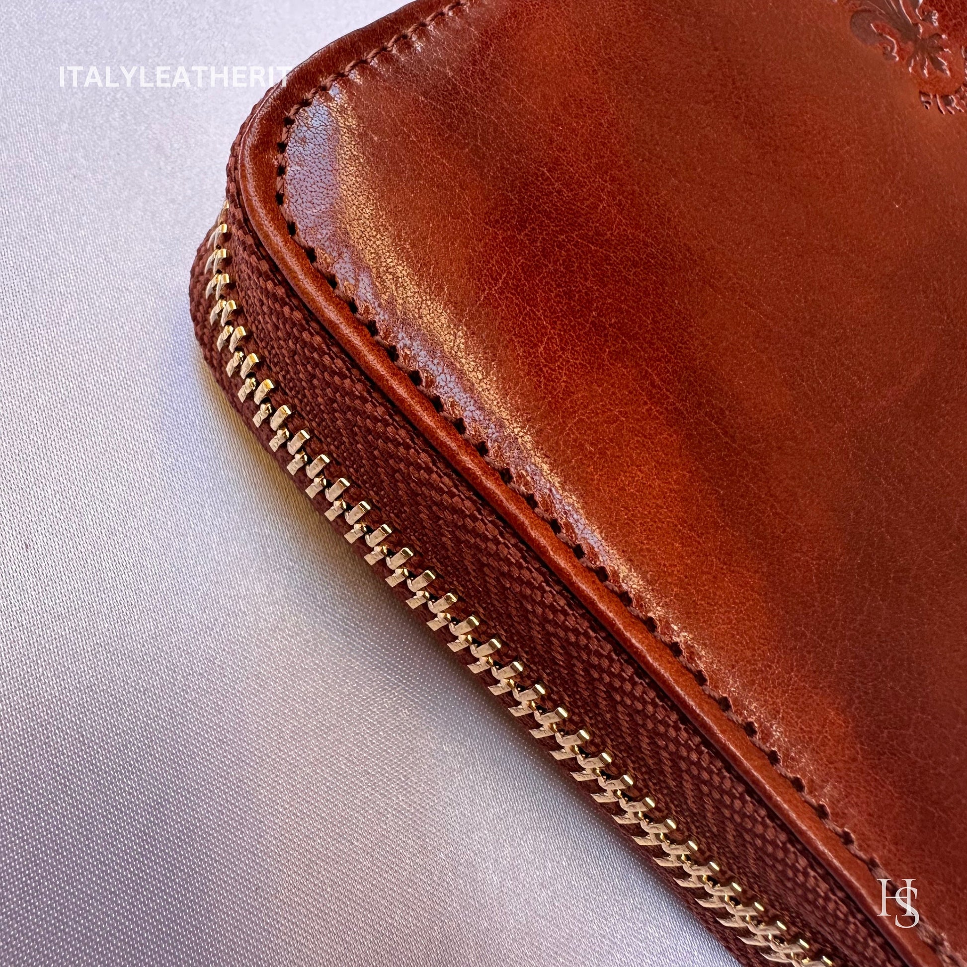 Italian Handmade Leather Wallet For Women | Florence Craftsmanship | Genuine Leather | Women's Fashion Accessory l Brown leather wallet