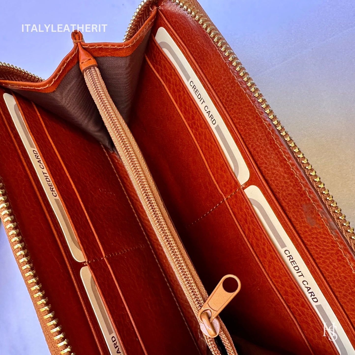 Italian Handmade Leather Wallet For Women | Florence Craftsmanship | Genuine Leather | Women's Brown Leather Wallet