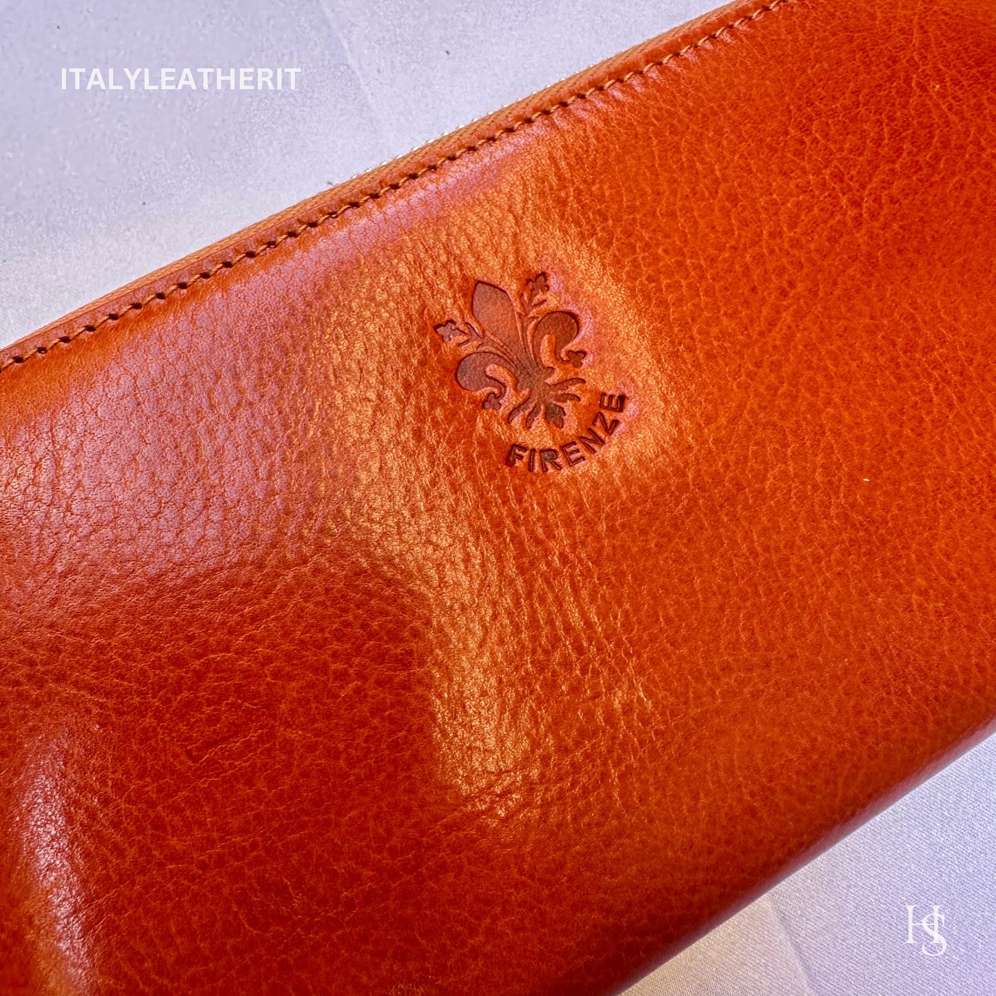 Italian Handmade Leather Wallet For Women | Florence Craftsmanship | Genuine Leather | Women's Brown Leather Wallet