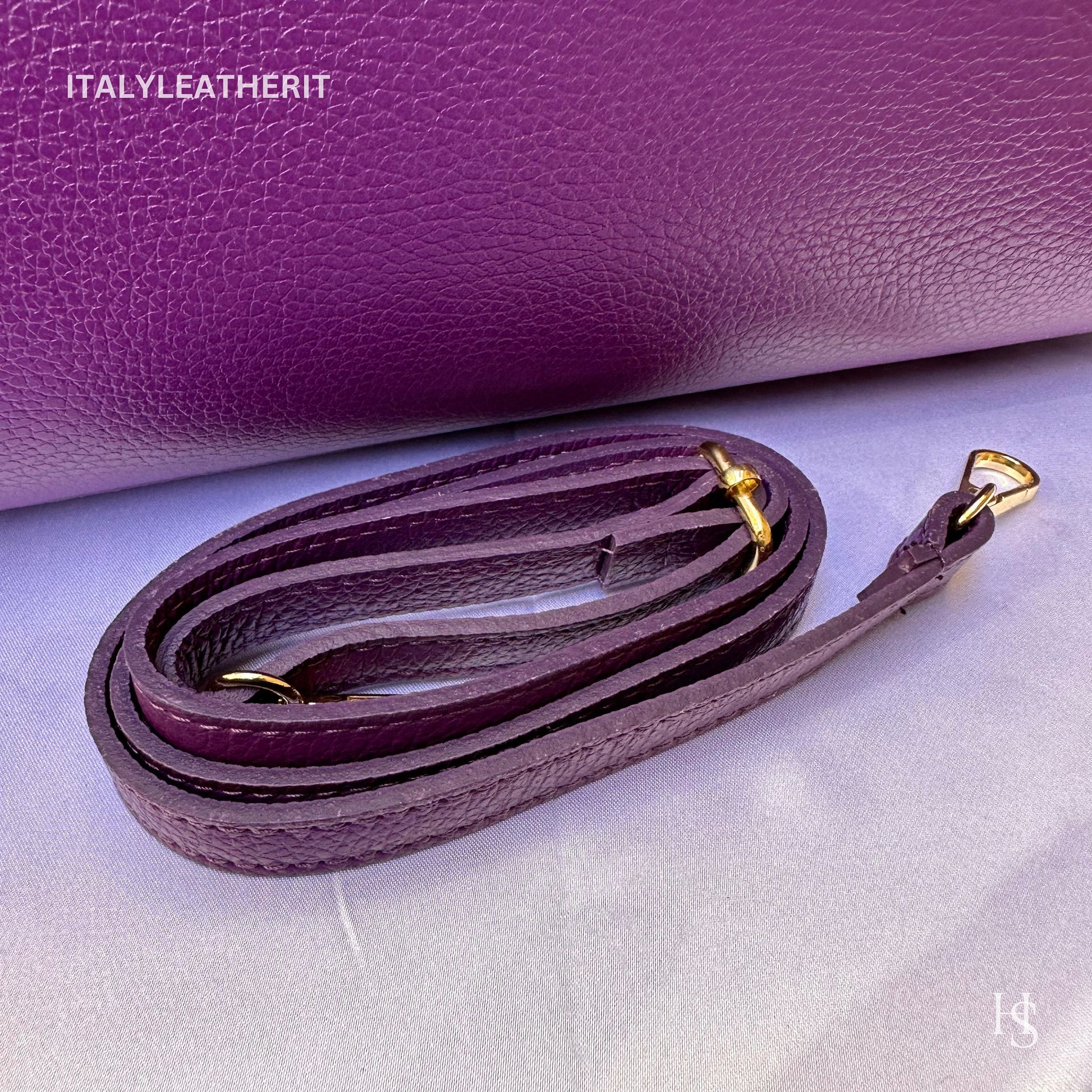 Italian Handmade Leather Bags for Women | Elegant Tote & Purse from Florence, Purple Leather bag