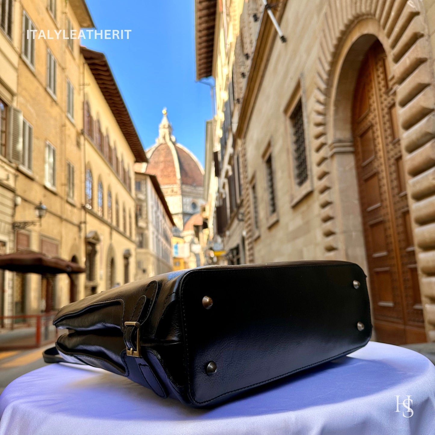 Italian Handmade Leather Bags For Women l l Elegant Leather Tote From Florence, black leather bag, Made in Italy