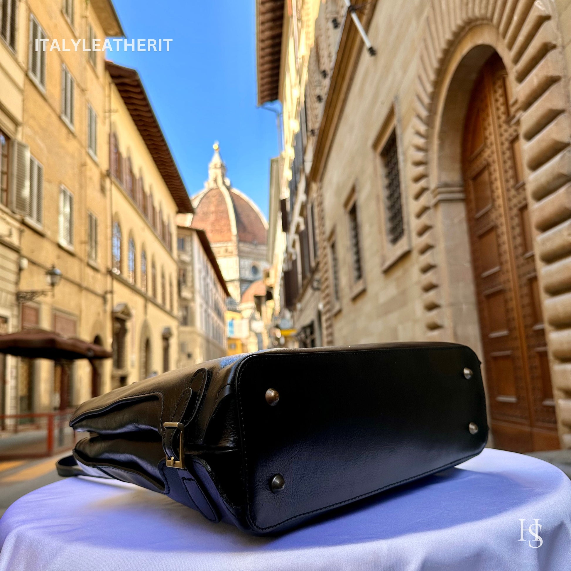 Italian Handmade Leather Bags For Women l l Elegant Leather Tote From Florence, black leather bag, Made in Italy