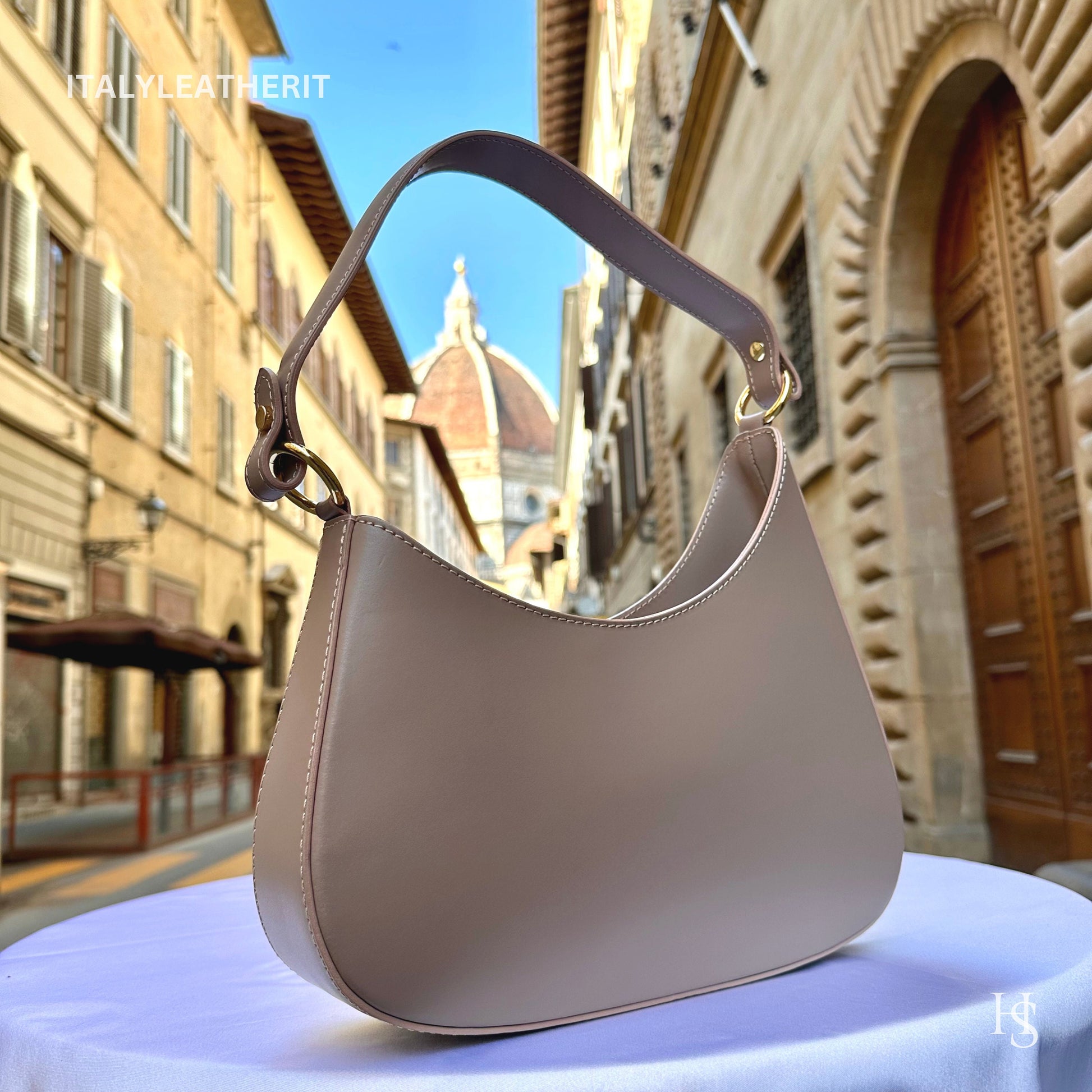 Italian Handmade Leather Bags For Women | Elegant Leather Tote From Florence | Made in Italy, Premium Shoulder Bag