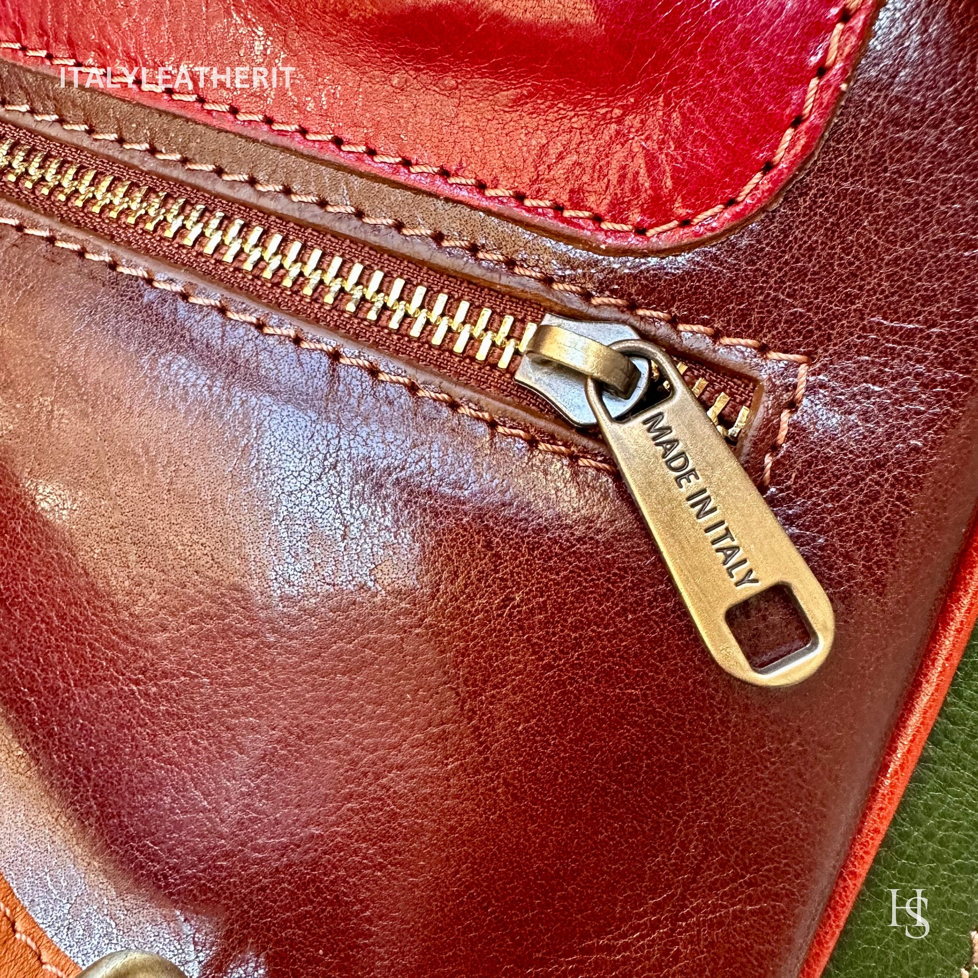 Italian Unisex Handmade Tuscan Leather Backpack From Florence Made In Italy, Stylish, Authentic, and Durable