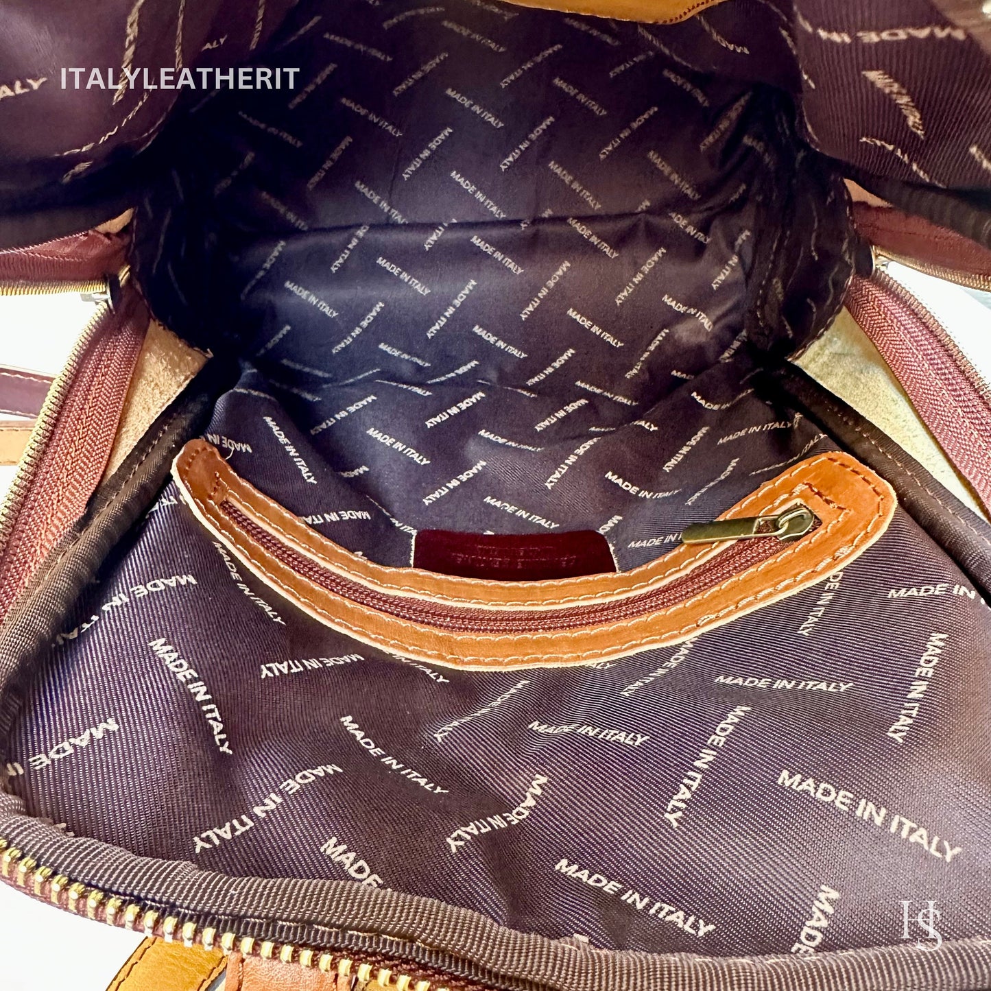 Italian Unisex Handmade Tuscan Leather Backpack From Florence Made In Italy, Stylish, Authentic, and Durable