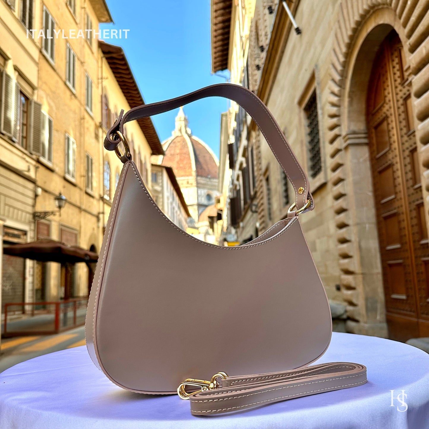 Italian Handmade Leather Bags For Women | Elegant Leather Tote From Florence | Made in Italy, Premium Shoulder Bag