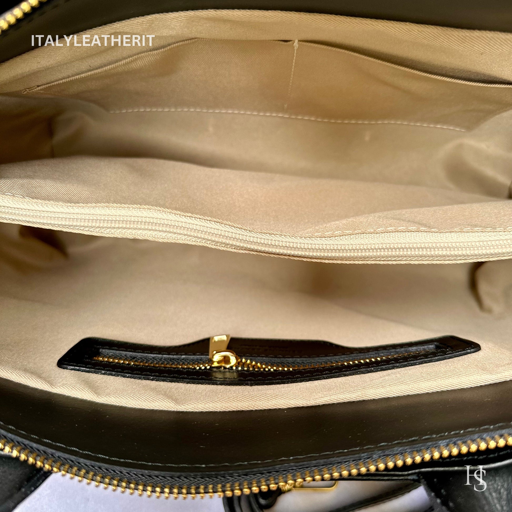 Italian Handmade Leather Bags for Women | Elegant Tote & Purse from Florence, Ladies bag, black bag, made in Italy