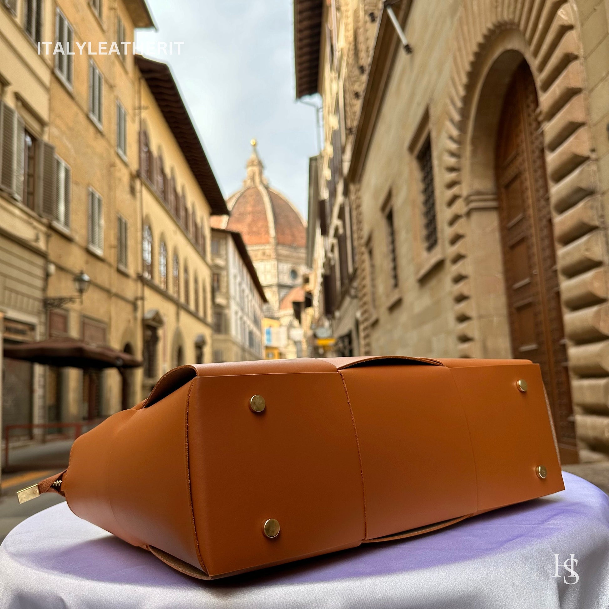 Italian Handmade Leather Bags for Women | Elegant Tote & Purse from Florence, Ladies bag, brown leather tote, large bag