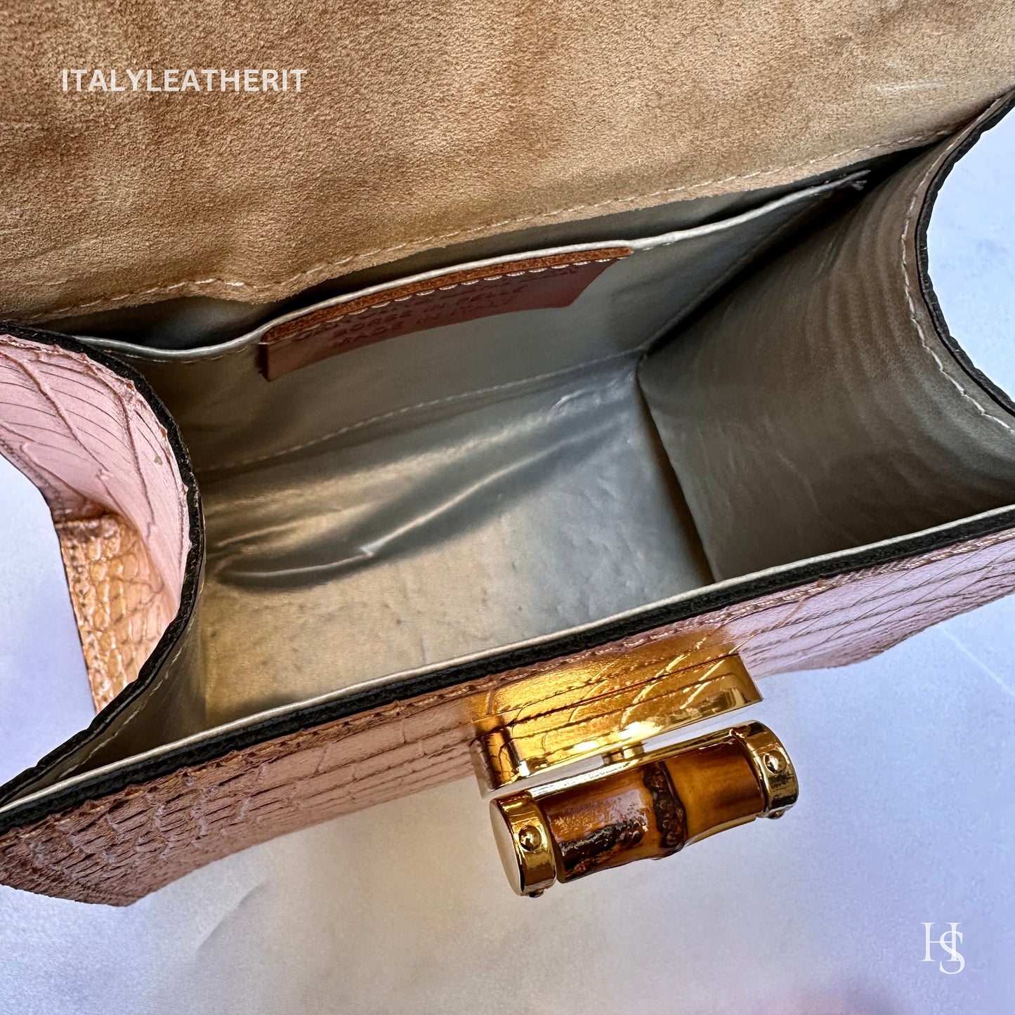 Italian Handmade Leather Bags for Women | Elegant Leather Tote from Florence - Medium-Sized, Light pink purse