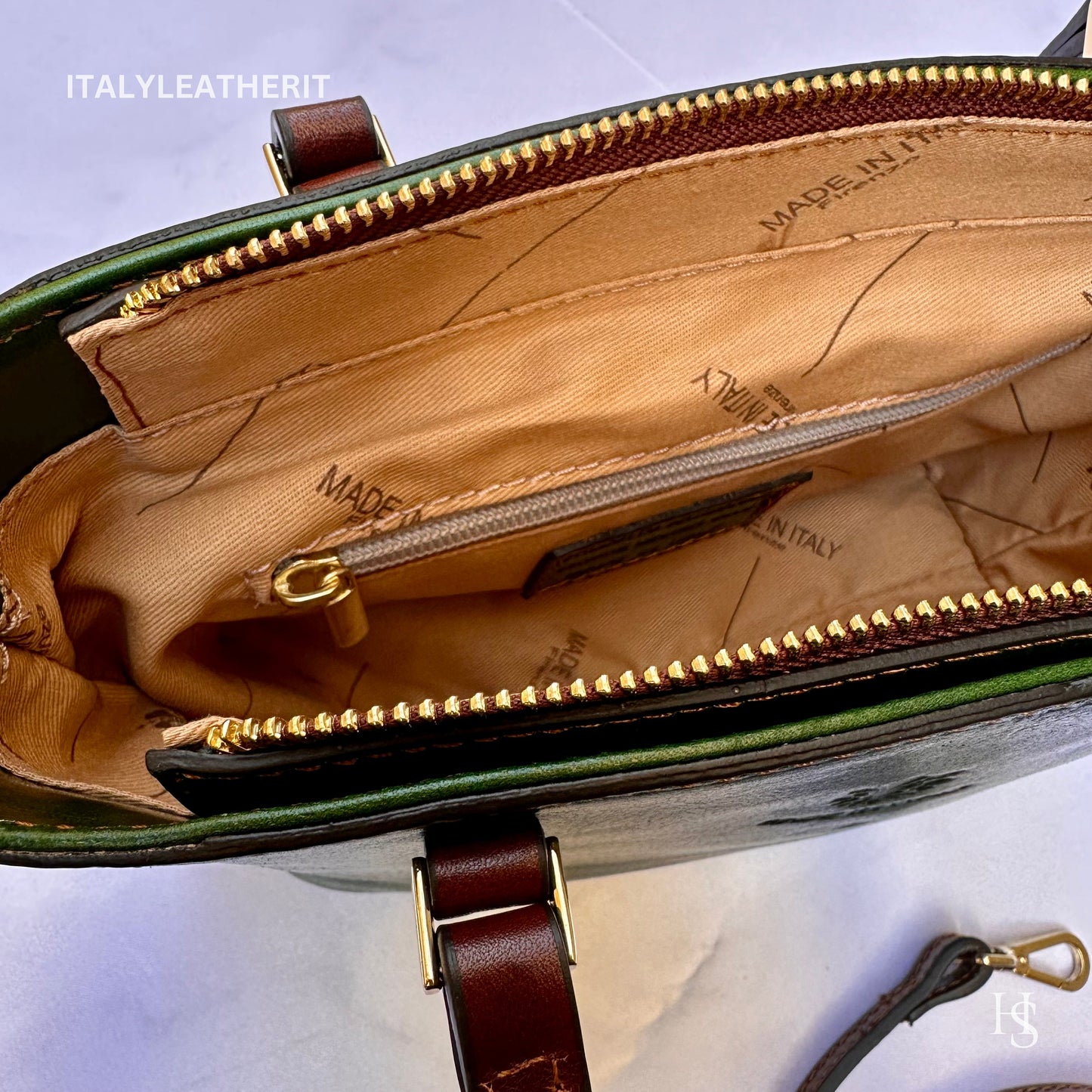 Italian Handmade Leather Bags For Women l l Elegant Leather Tote From Florence, Small boat bag, Made in Italy