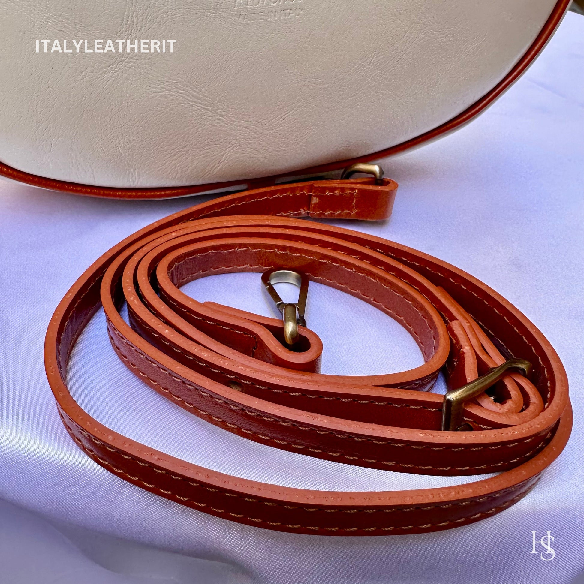 Italian Handmade Leather Bags For Women l l Elegant Leather Tote From Florence, Made in Italy, beige- brown tote