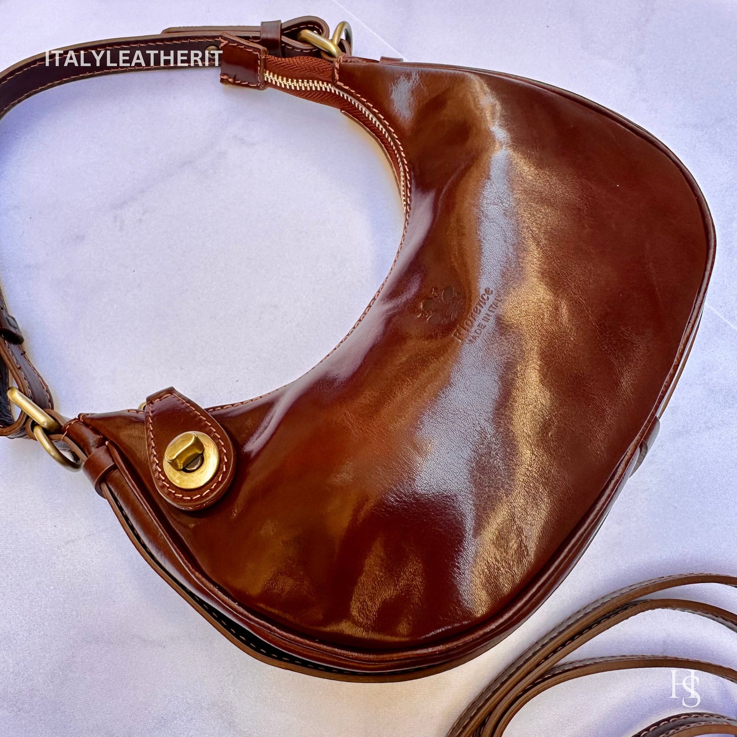 Italian Handmade Leather Bags For Women l l Elegant Leather Tote From Florence, Made in Italy