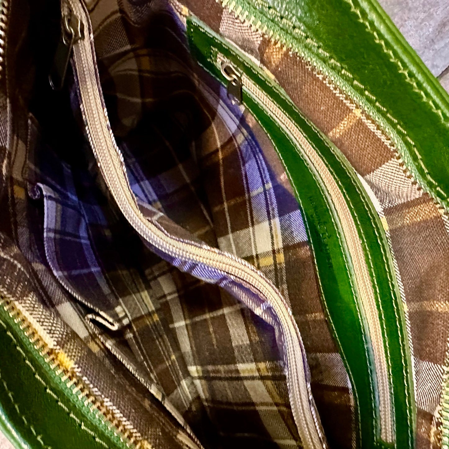 Italian Handmade Leather Bags For Women l l Elegant Leather Tote From Florence, Made in Italy, green shoulder bag