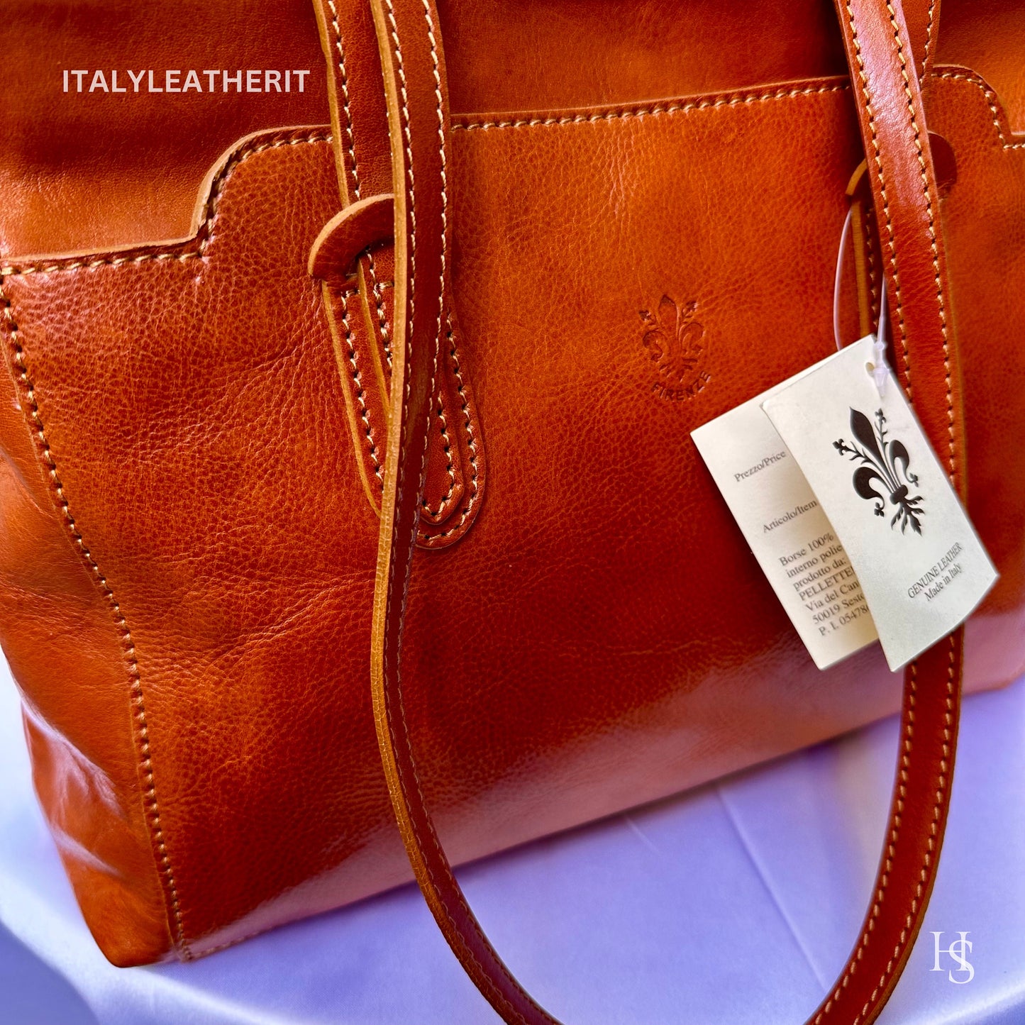 Italian Handmade Leather Bags For Women l l Elegant Leather Tote From Florence, shoulder bag, Daily leather bag