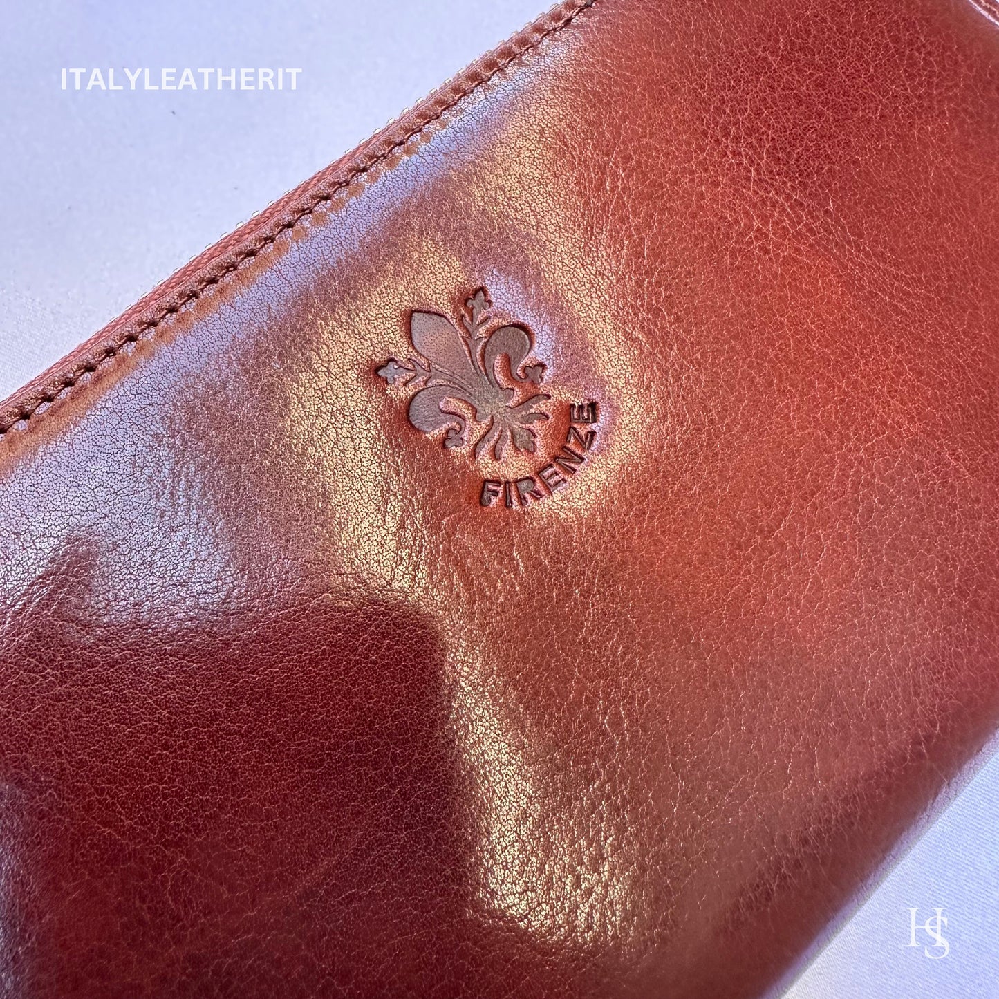 Italian Handmade Leather Wallet For Women | Florence Craftsmanship | Genuine Leather | Women's Fashion Accessory l Brown leather wallet
