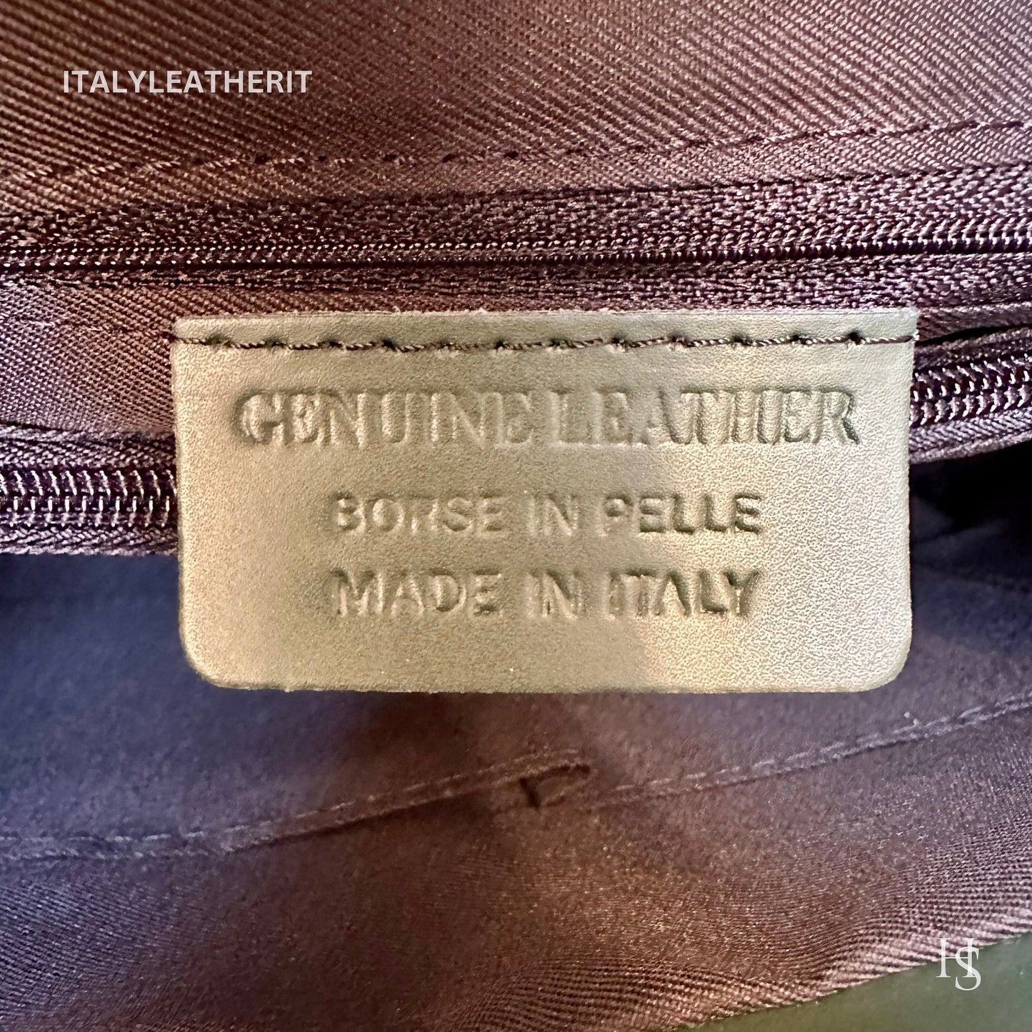 Italian Handmade Leather Bags For Woman l l Elegant Leather Tote From Florence || Made in Italy , Green leather tote
