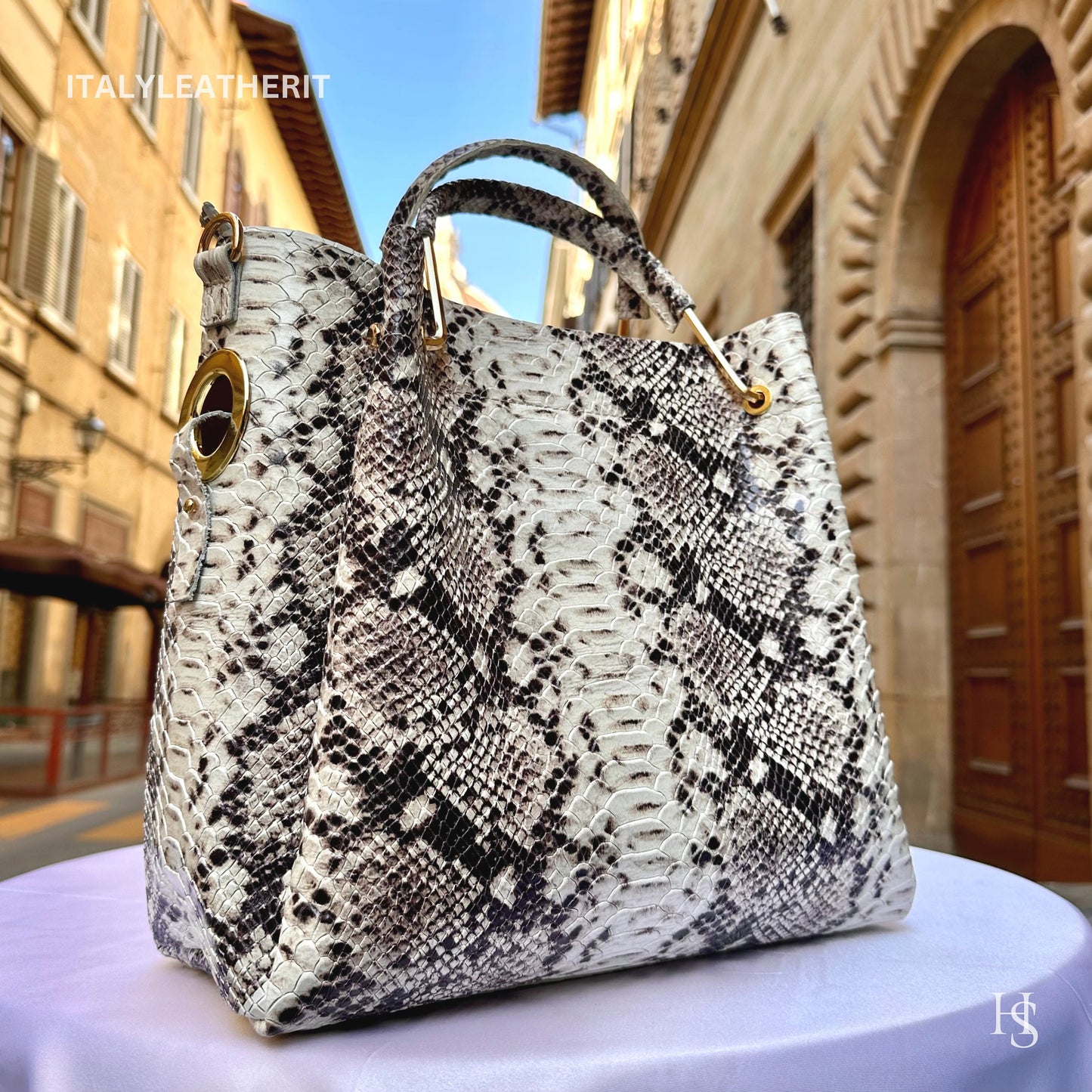 Italian Handmade Leather Bags For Women l l Elegant Leather Tote From Florence, Made in Italy