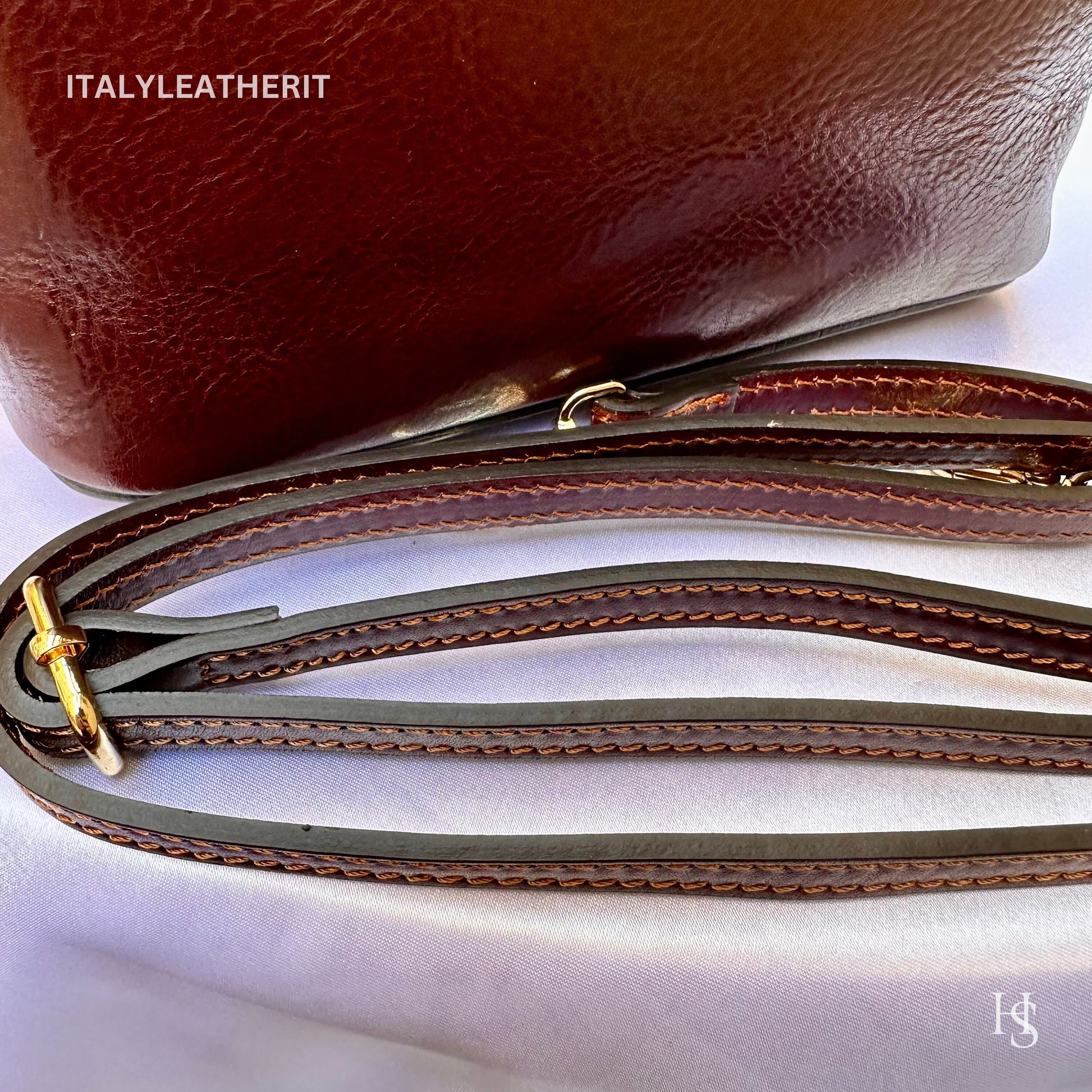 Italian Handmade Leather Bags For Women l l Elegant Leather Tote From Florence, Small boat bag, Made in Italy