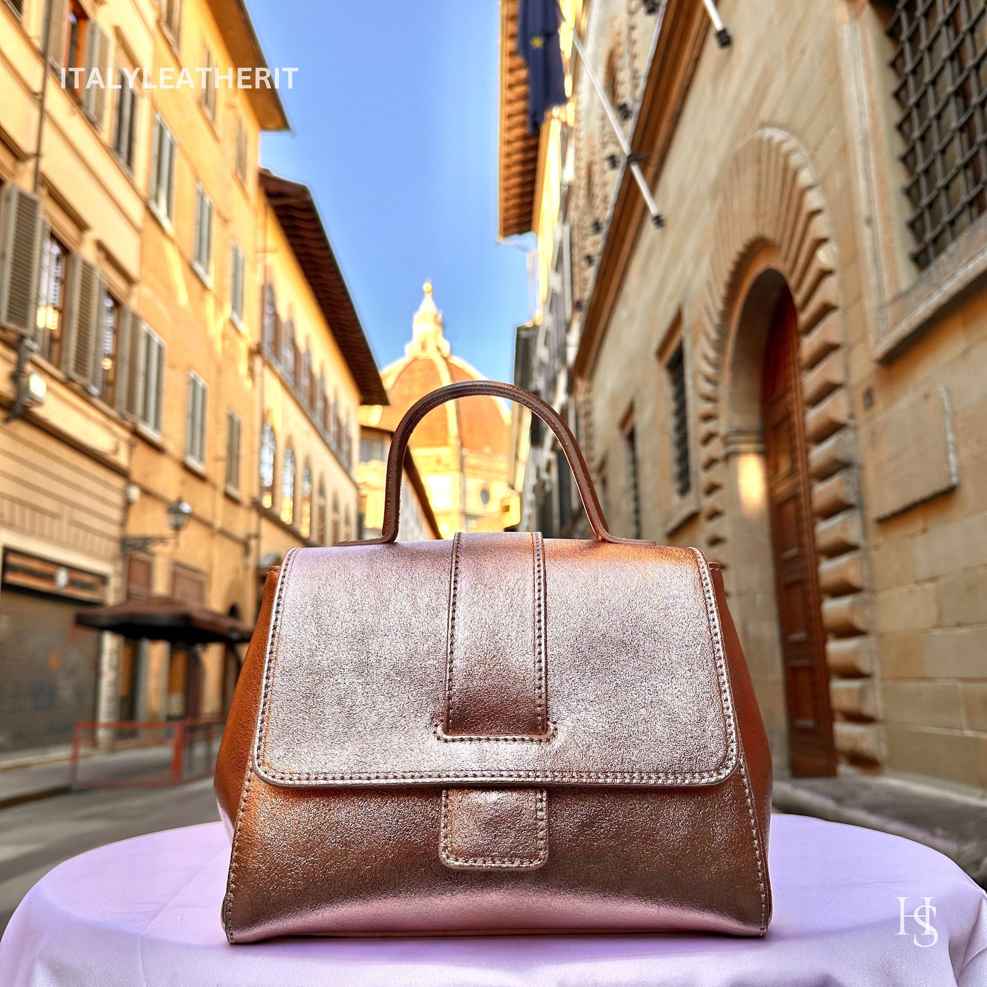 Italian Handmade Leather Bags For Women | Elegant Leather Tote From Florence, Luxury Handbag