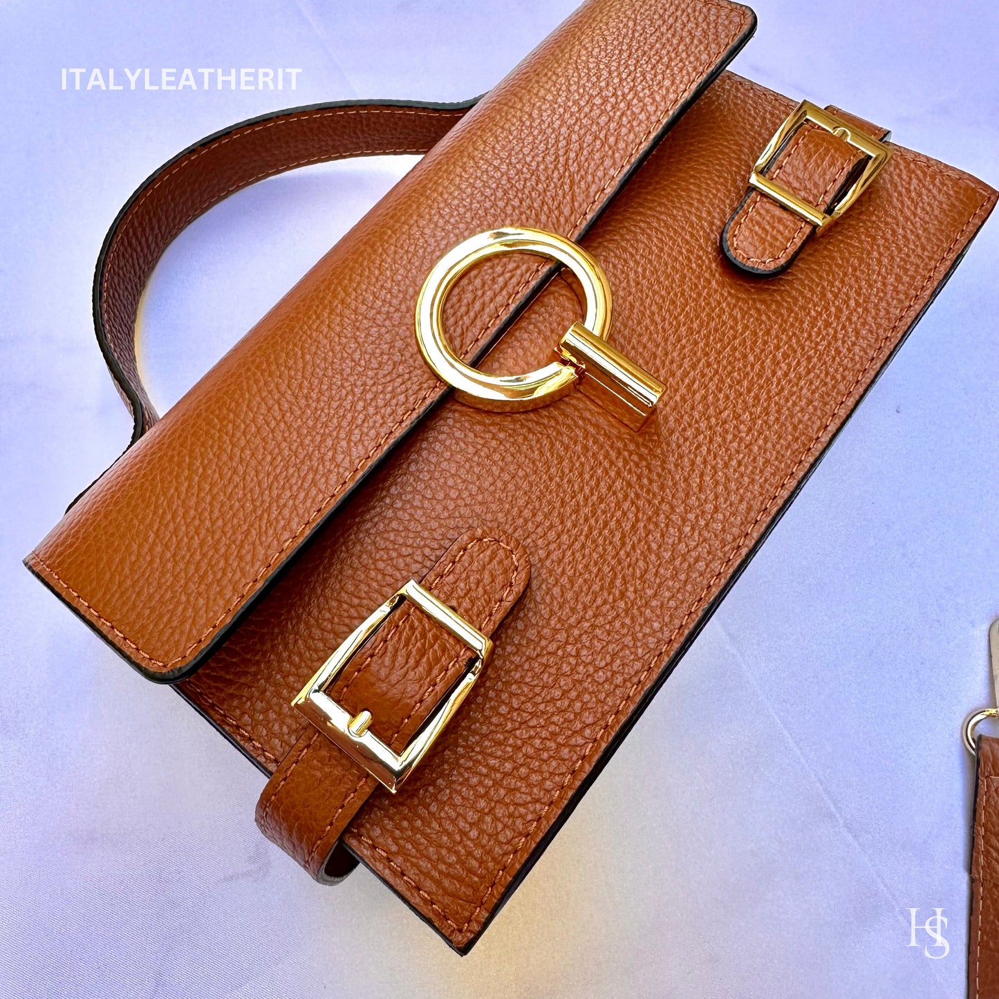 Italian Handmade Leather Bags For Women | Elegant Leather Tote From Florence | Brown Handbag and Shoulder Bag