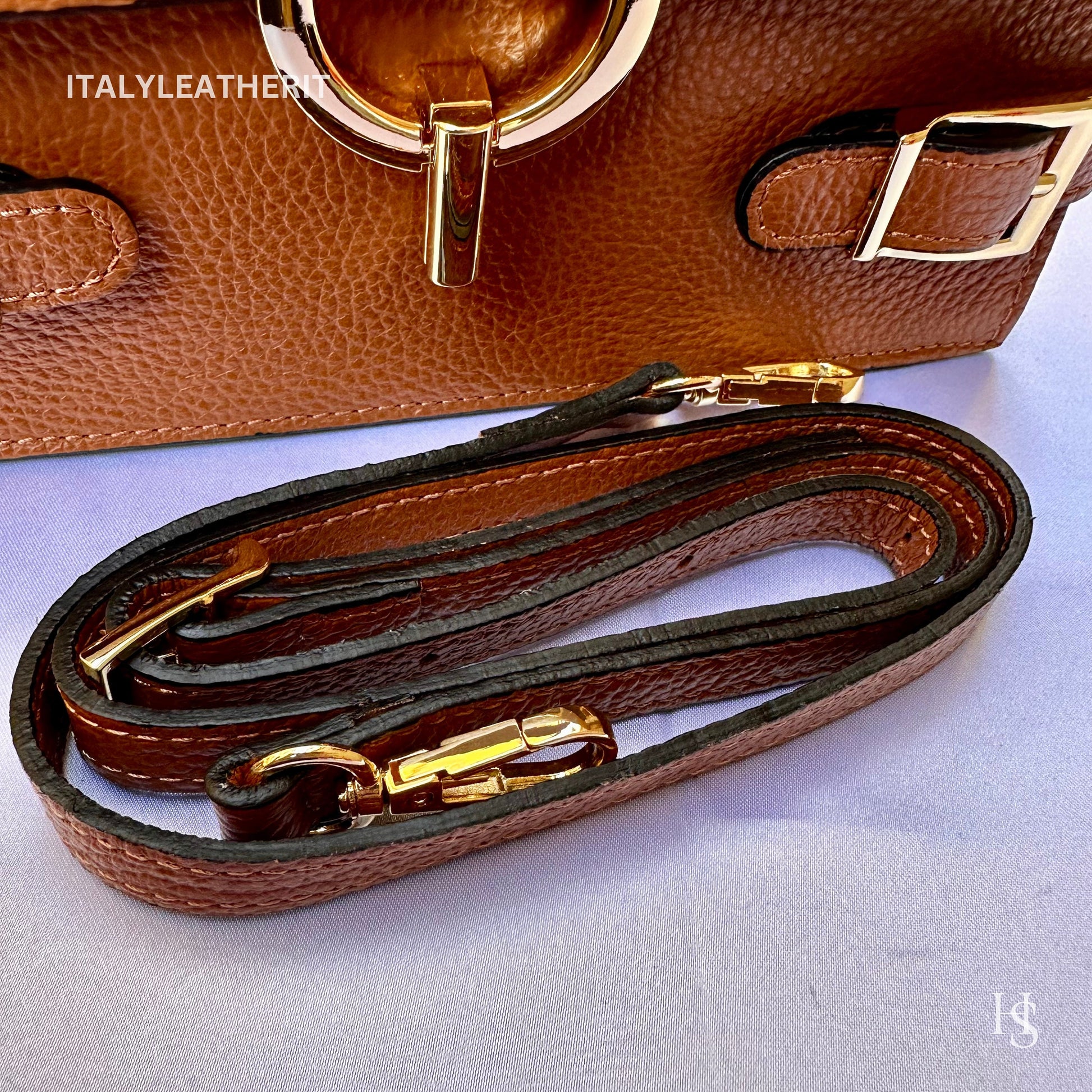 Italian Handmade Leather Bags For Women | Elegant Leather Tote From Florence | Brown Handbag and Shoulder Bag