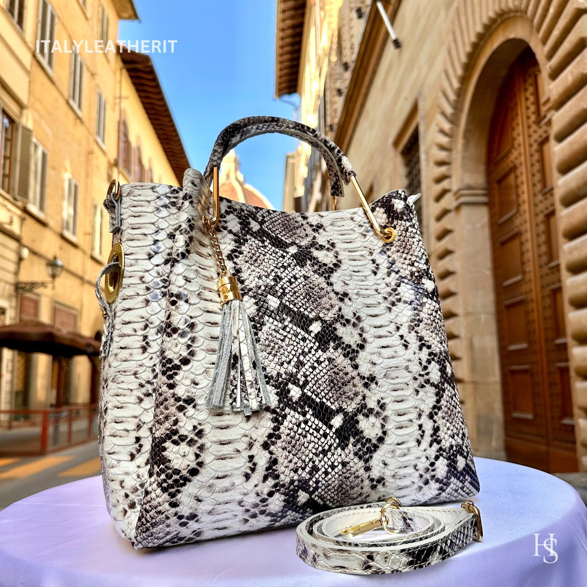 Italian Handmade Leather Bags For Women l l Elegant Leather Tote From Florence, Made in Italy