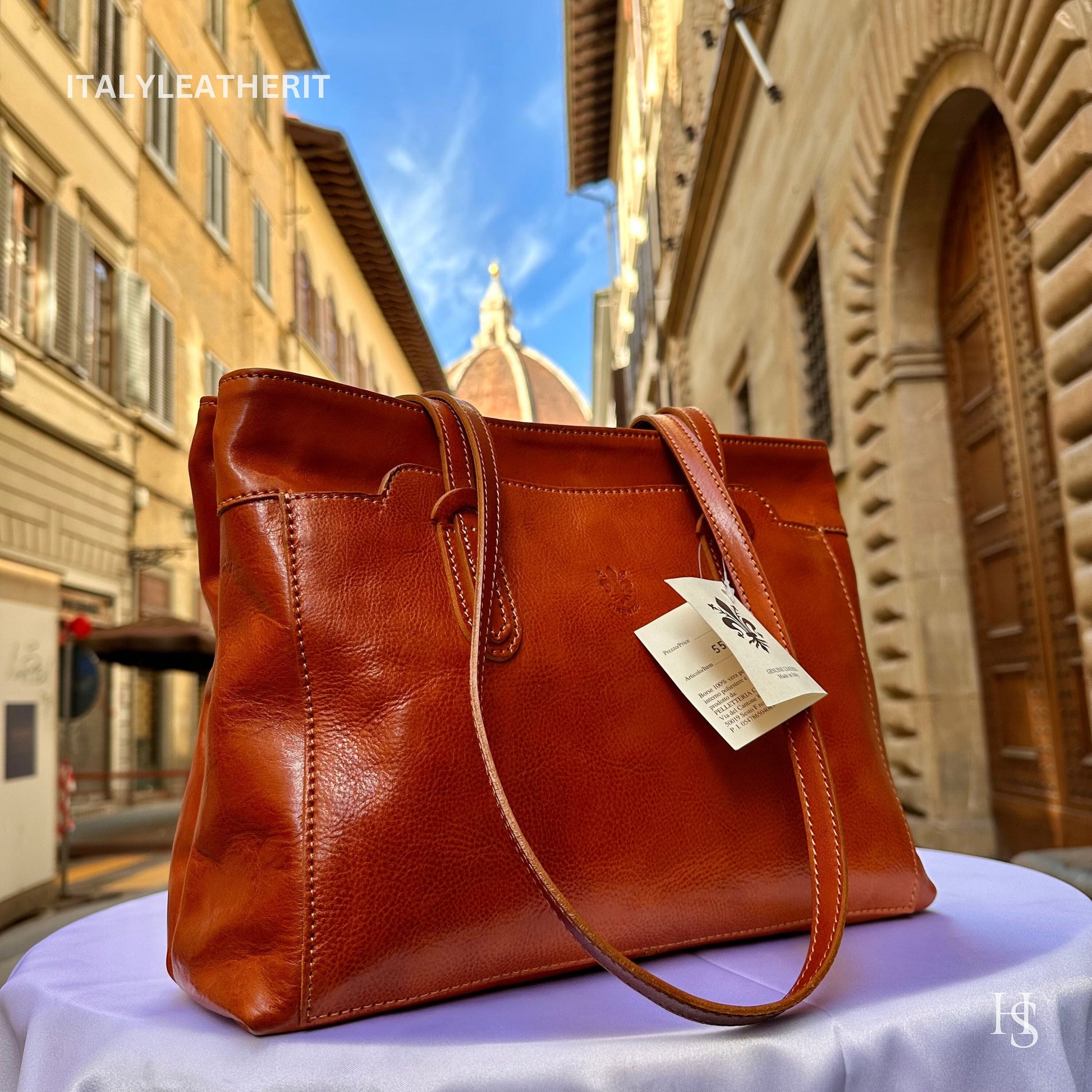 Italian Handmade Leather Bags For Women l l Elegant Leather Tote From Florence, shoulder bag, Daily leather bag