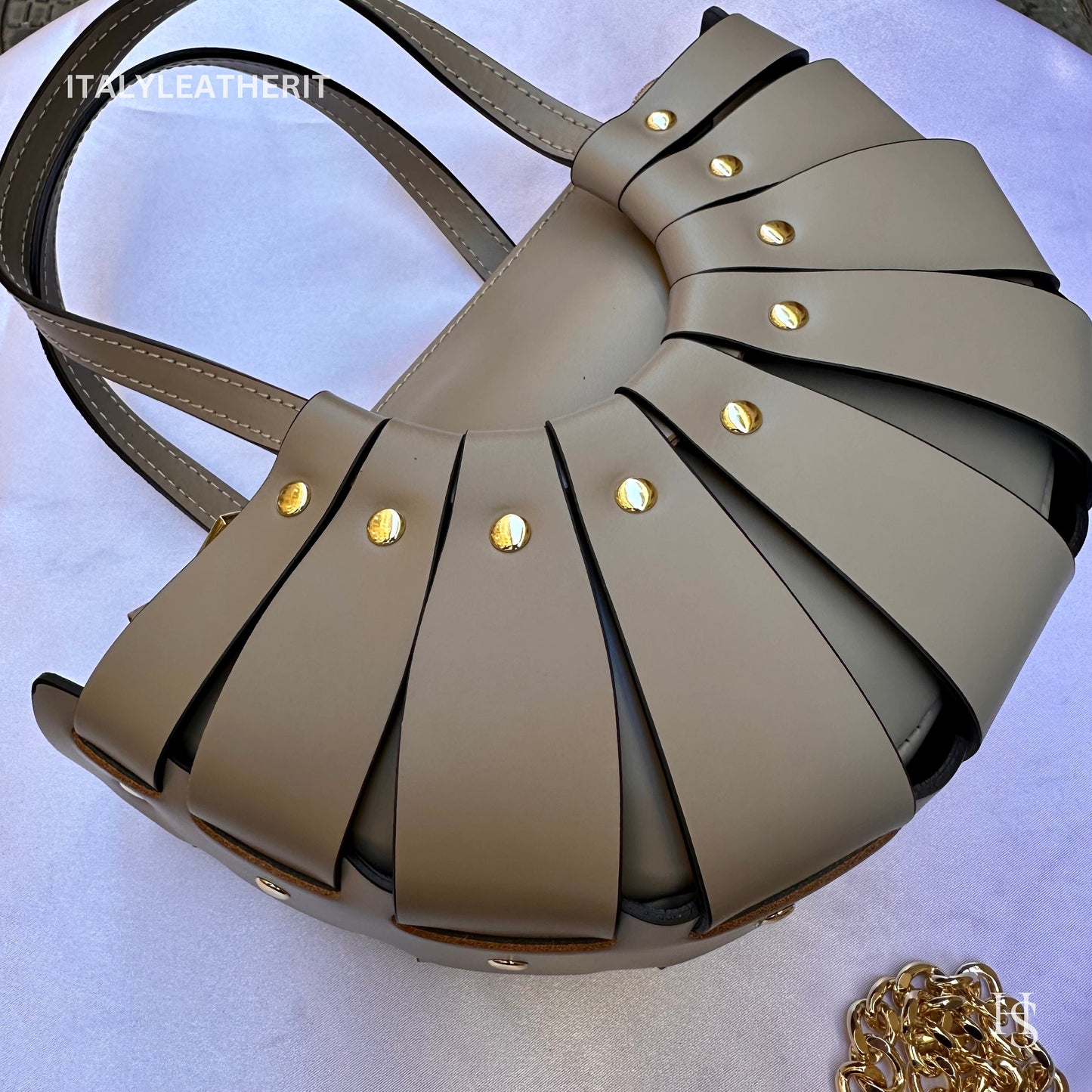 Italian Handmade Leather Bags For Women l l Elegant Leather Tote From Florence, Taupe leather tote, Anniversary Gift